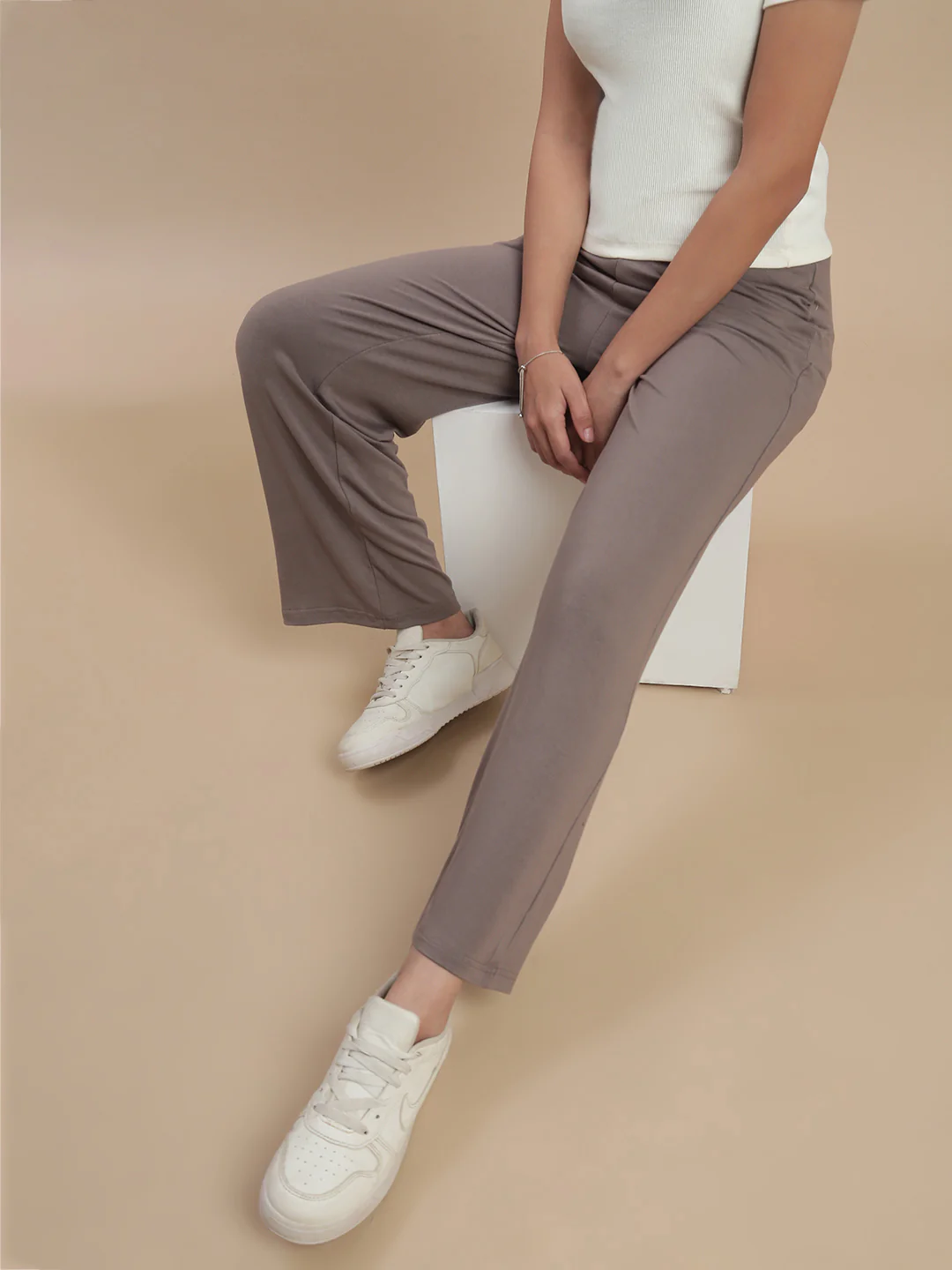 Women Grey Palazzos - Image 5