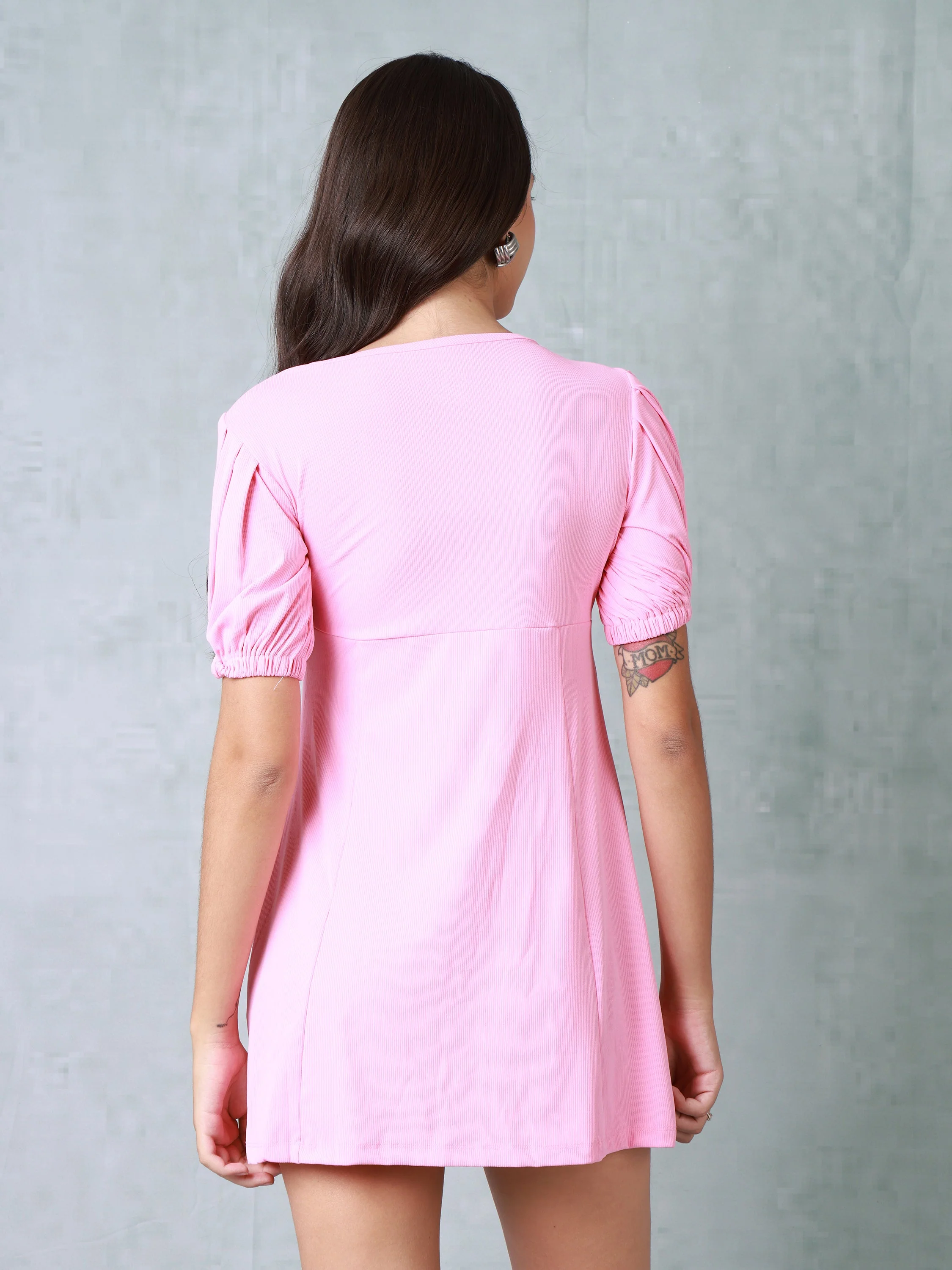 Women Knitted Slim Fit Dress - Image 3