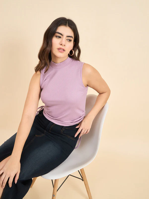 Women Lavender Odor-Free Sleeveless Top - Image 5