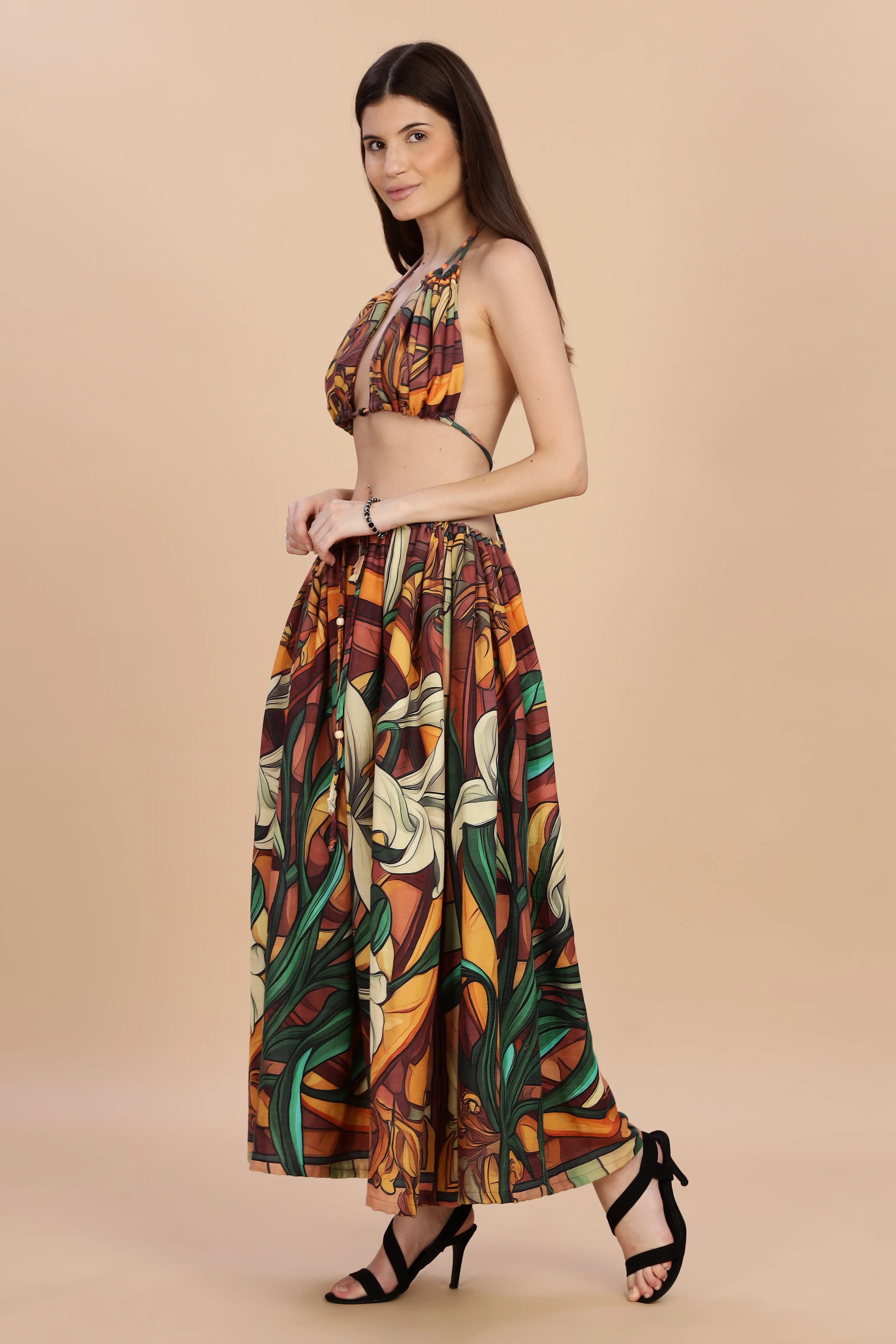 Women Liliare Gauge Cotton Co-Ord Set - Image 8