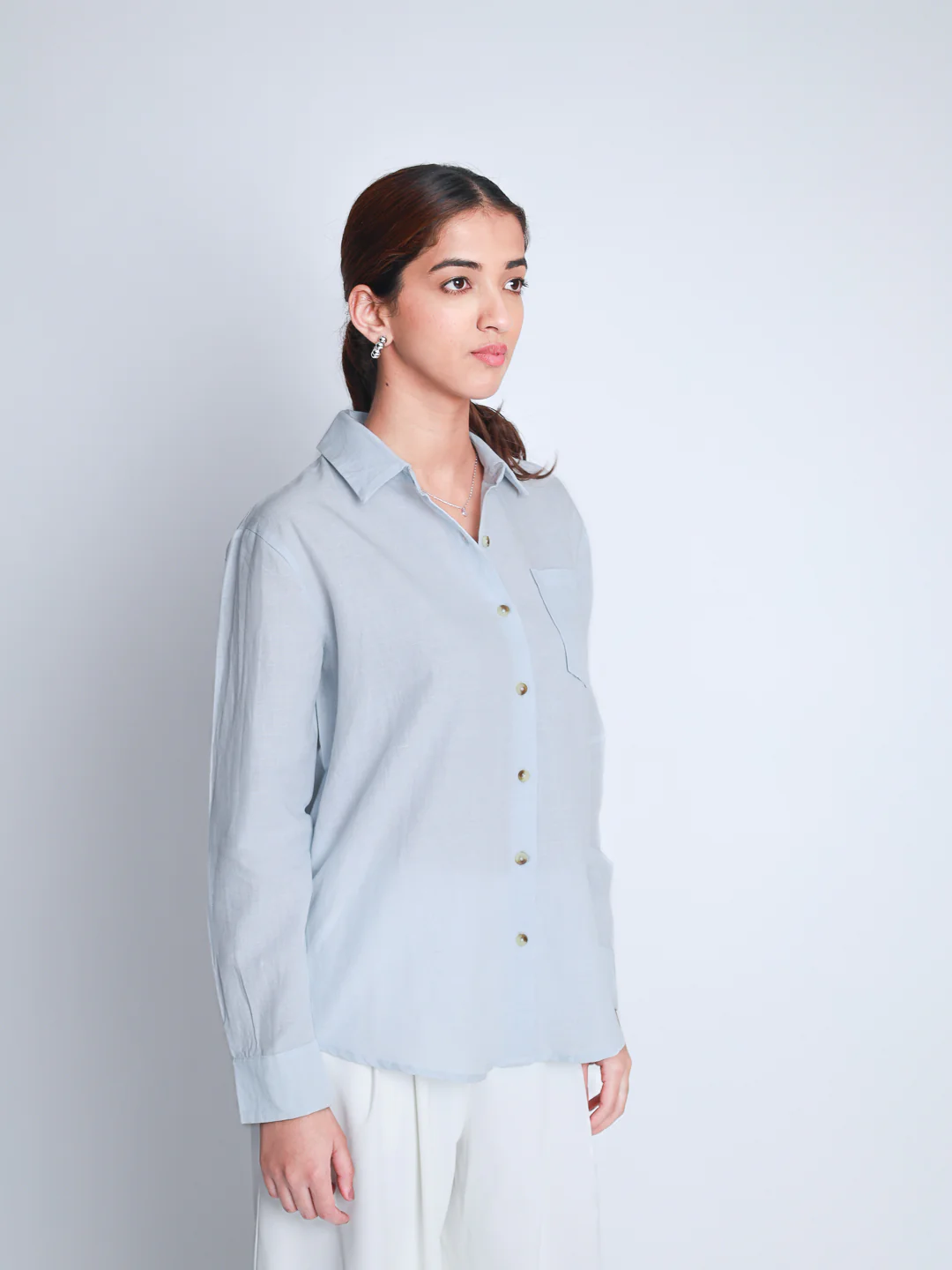 Women Linen Premium Casual Wear Shirt - Image 5