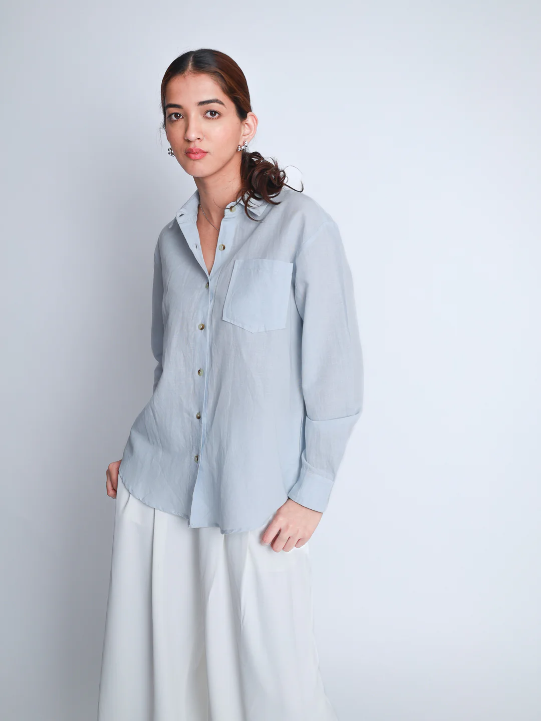 Women Linen Premium Casual Wear Shirt - Image 6