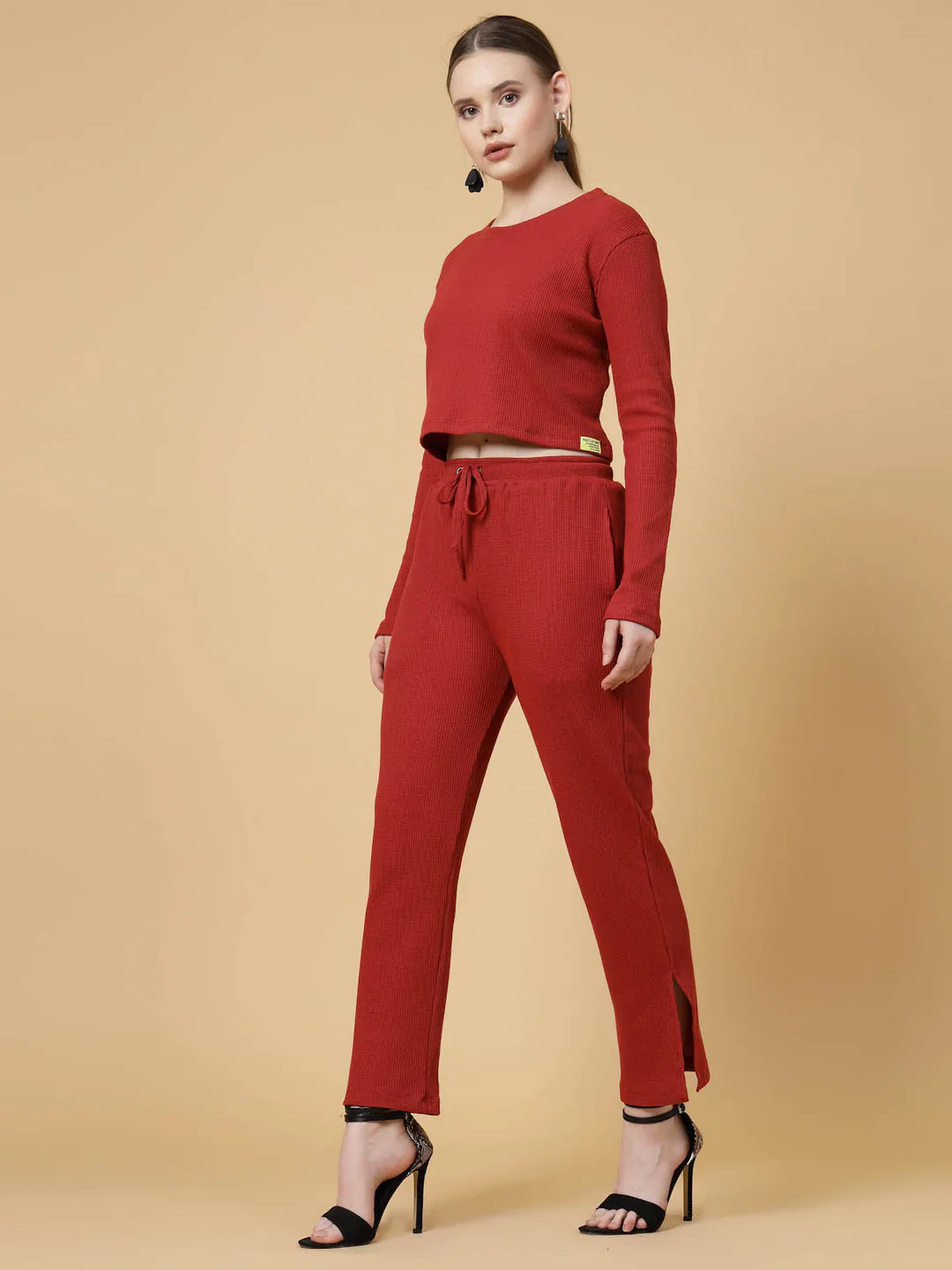 Women Maroon co-ords - Image 4