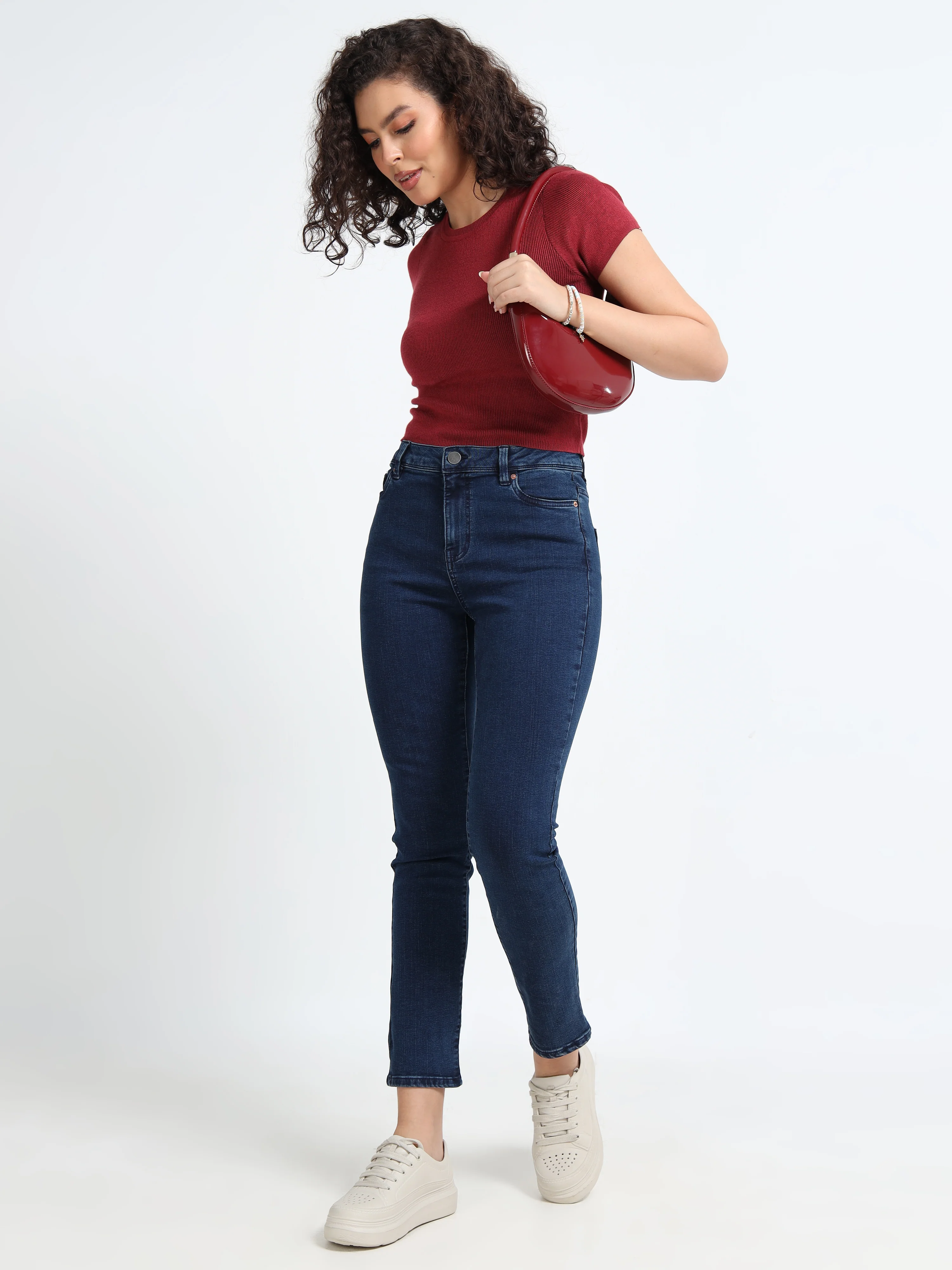 Women Maroon Winter Top - Image 7