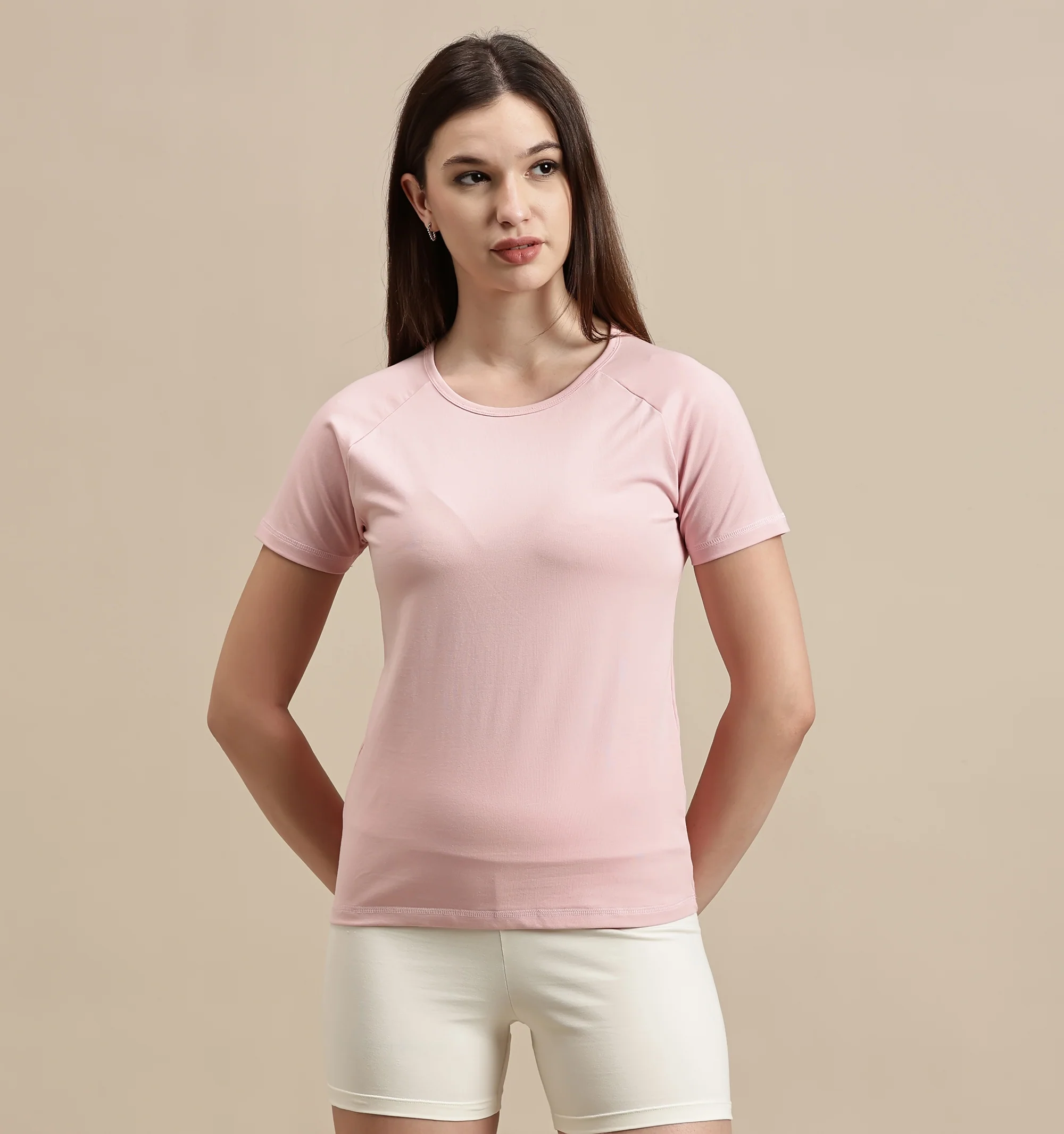 Women Mauve Half Sleeve Top - Image 2