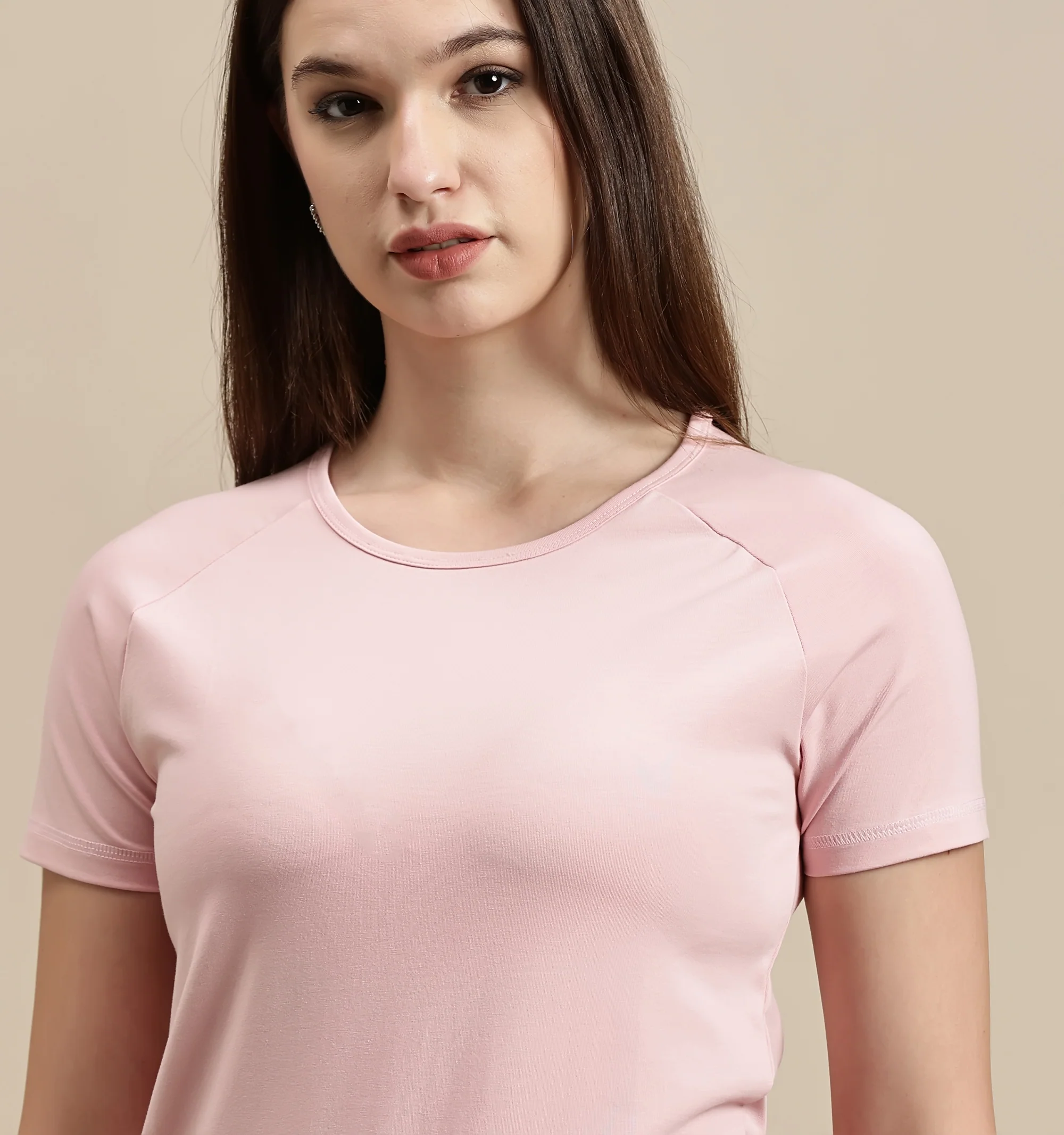 Women Mauve Half Sleeve Top - Image 4