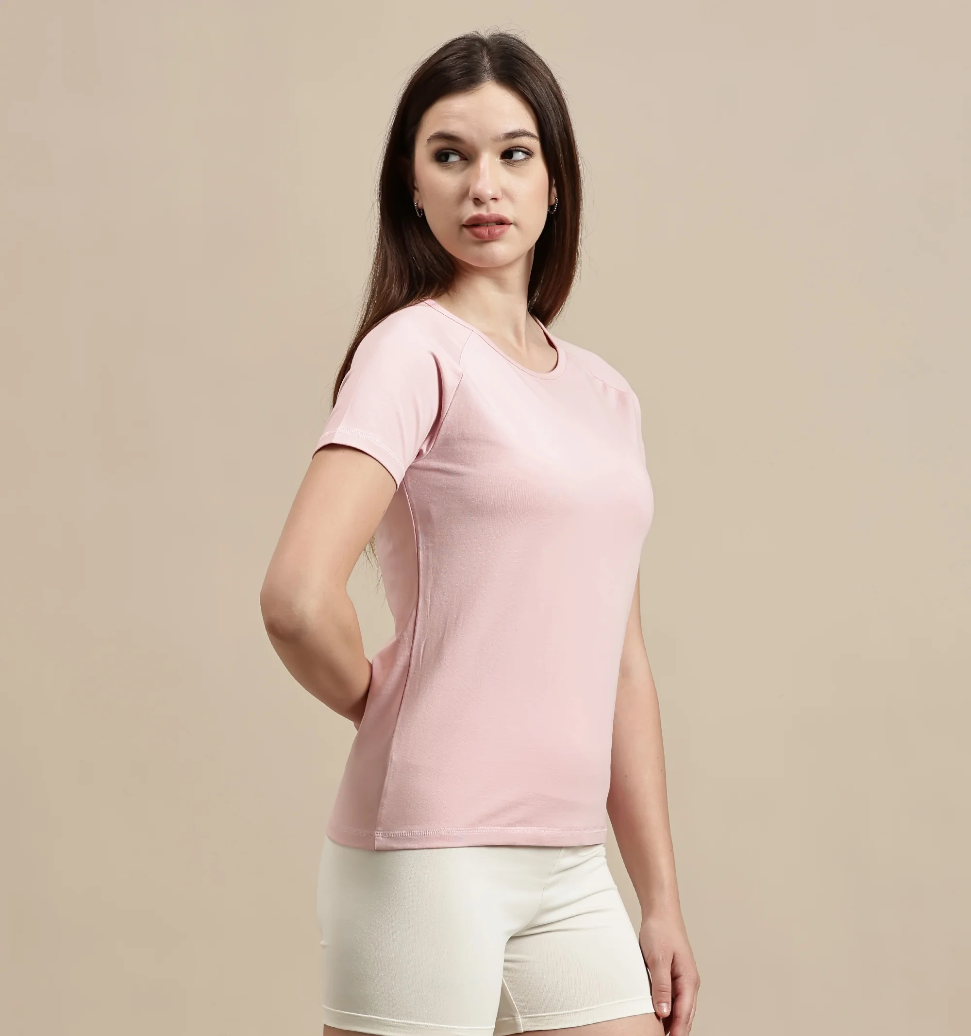 Women Mauve Half Sleeve Top - Image 5