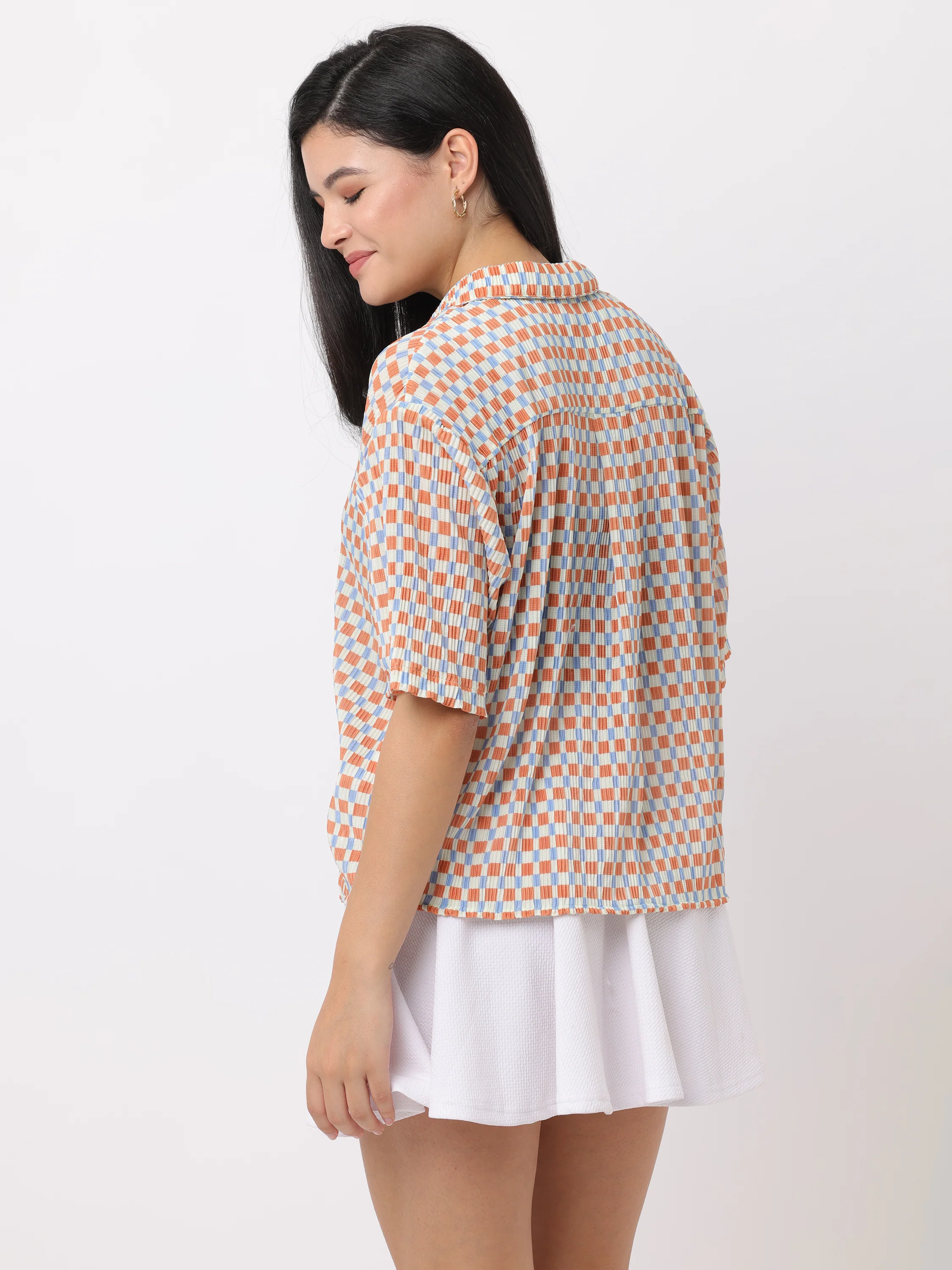 Women Multi Boxy Fit Printed Shirt - Image 4