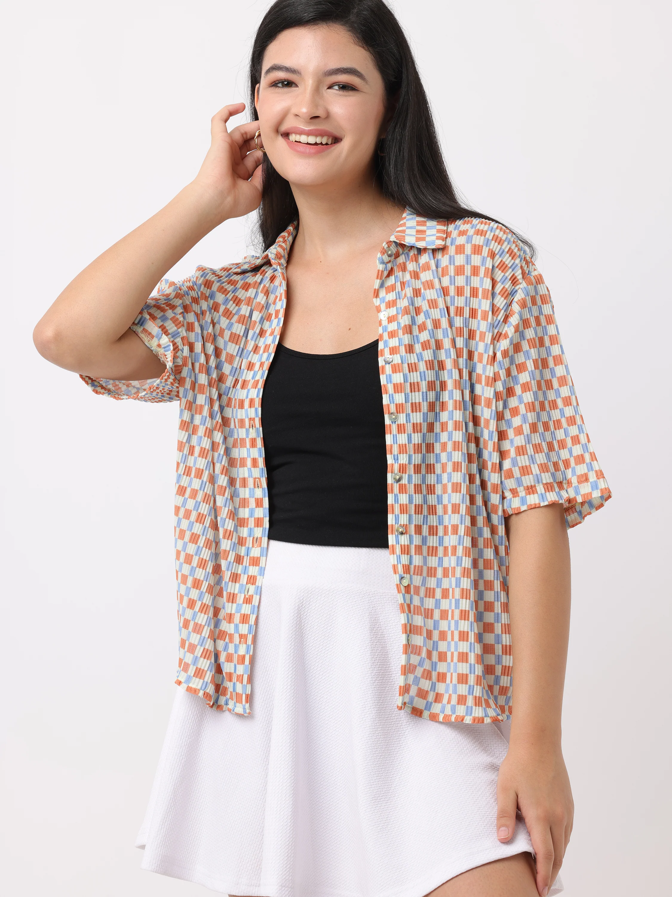 Women Multi Boxy Fit Printed Shirt - Image 5