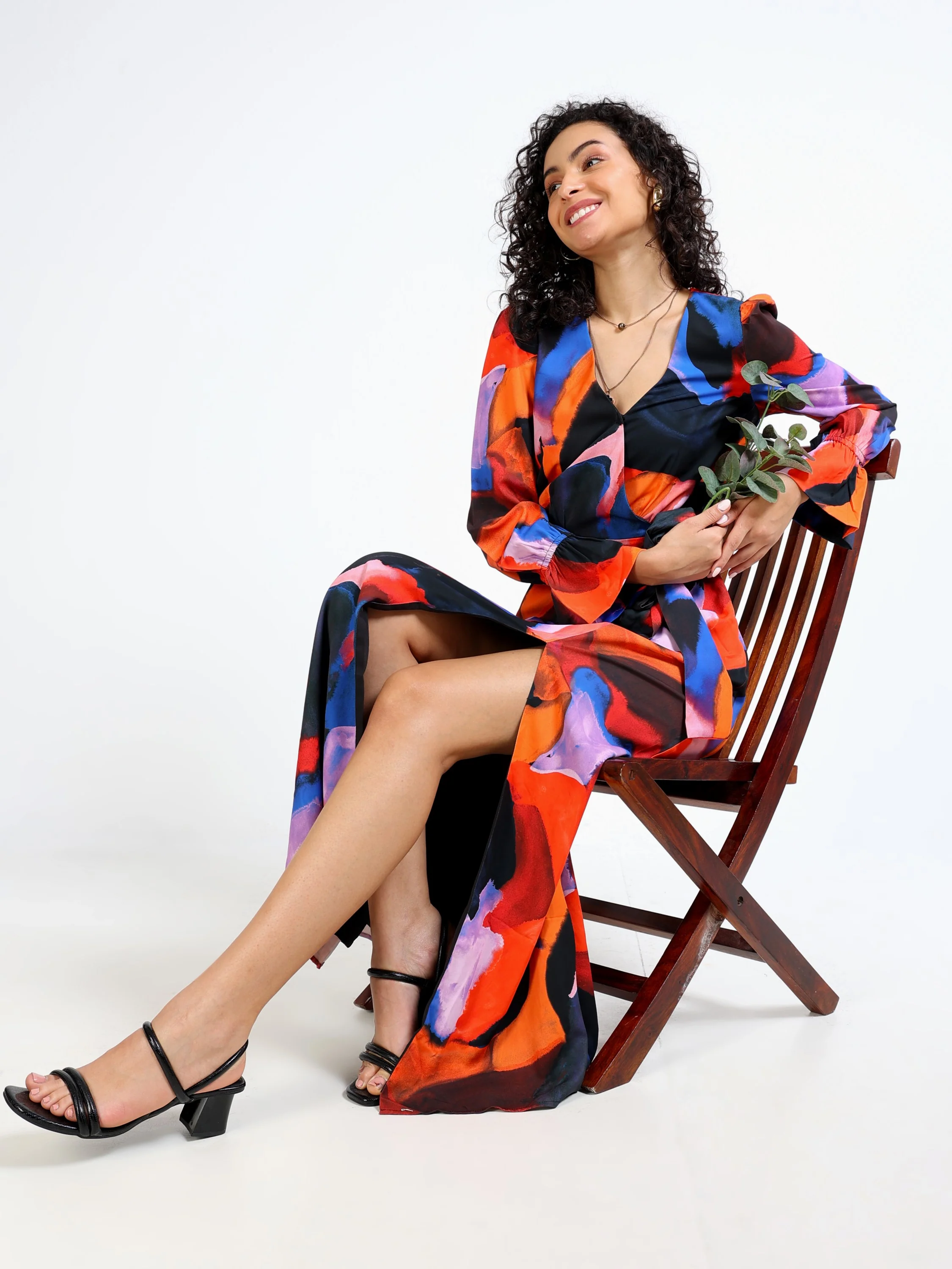 Women Multi Color Maxi Dress - Image 2