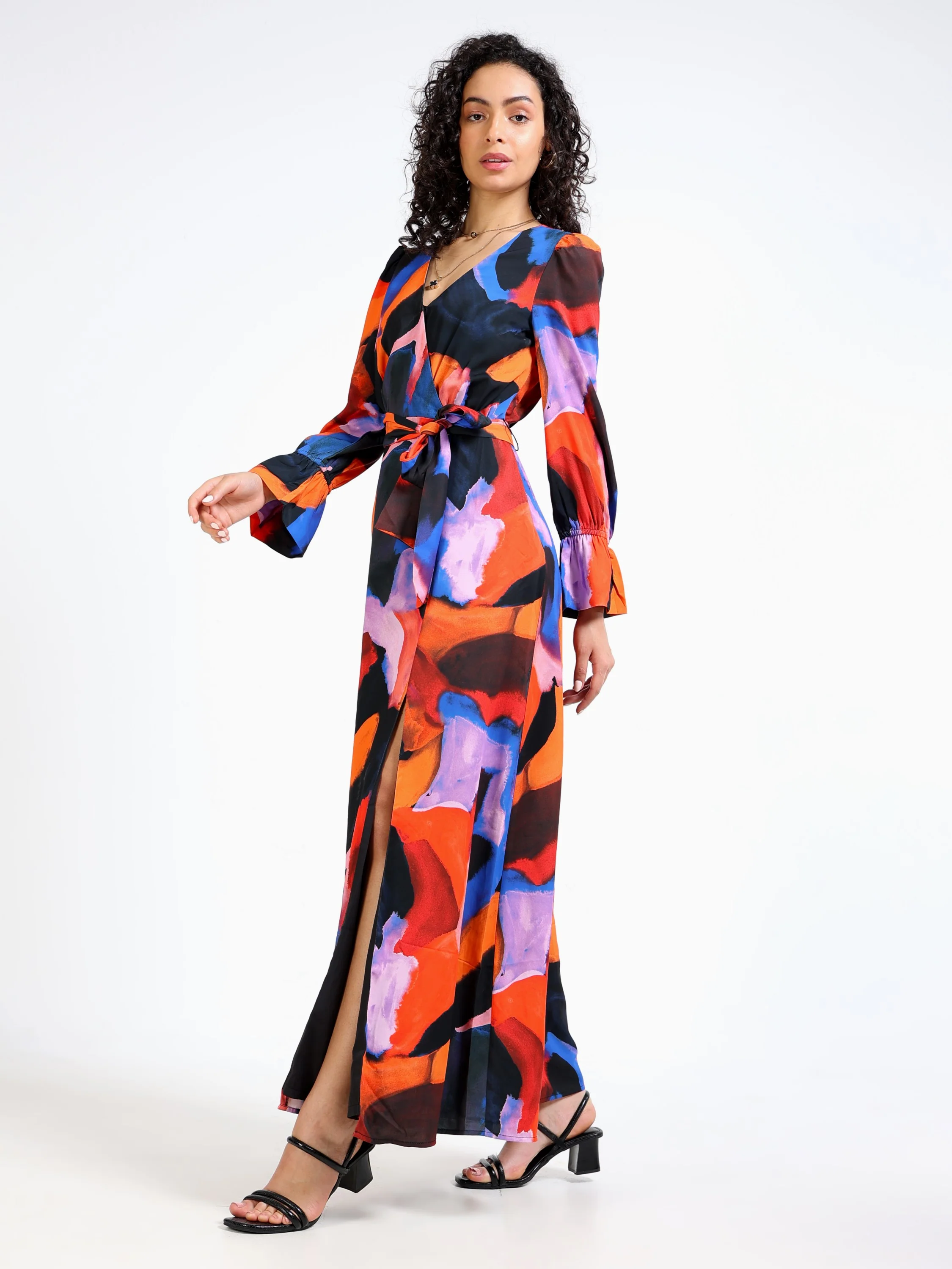Women Multi Color Maxi Dress - Image 6