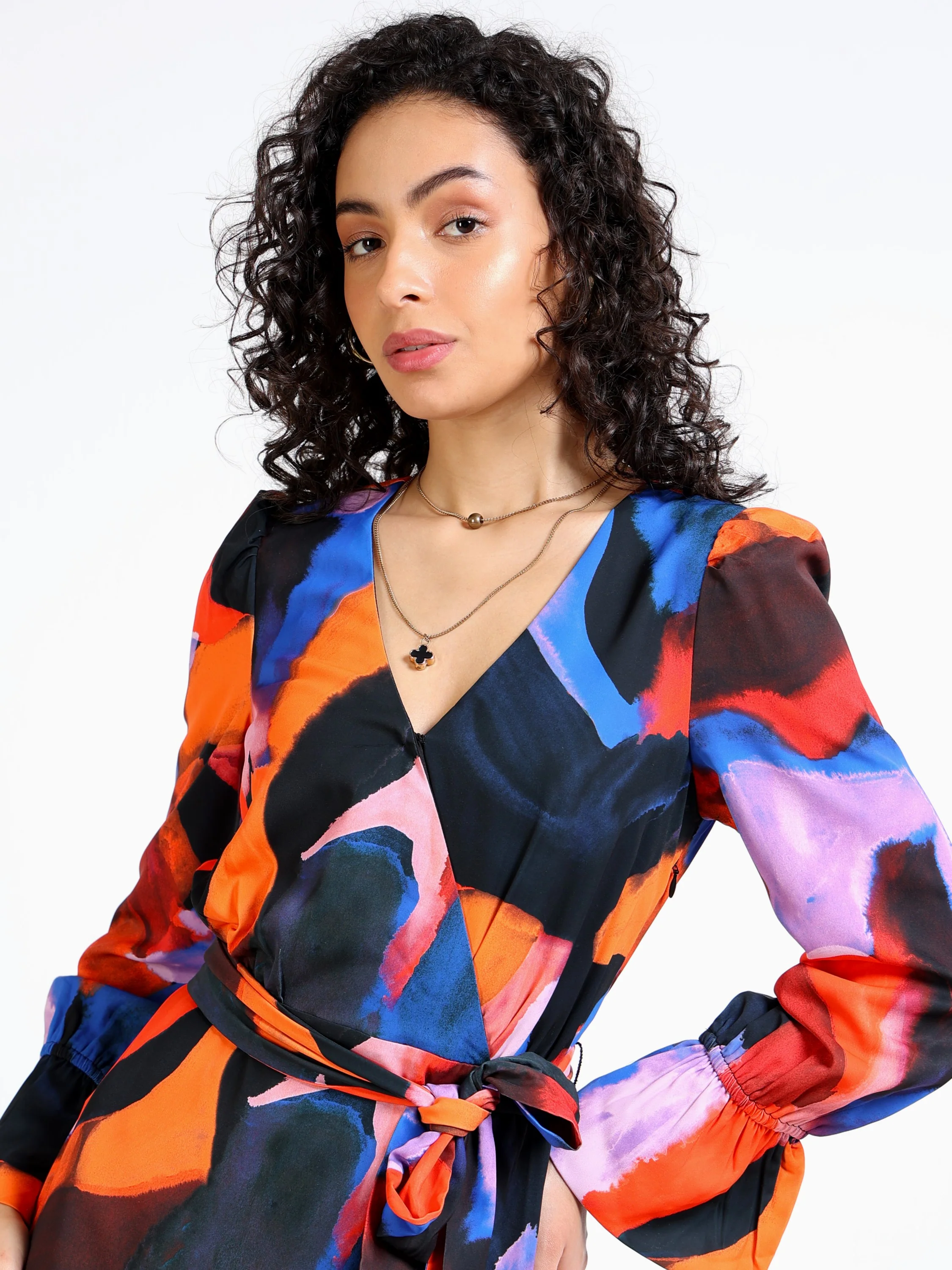Women Multi Color Maxi Dress - Image 7