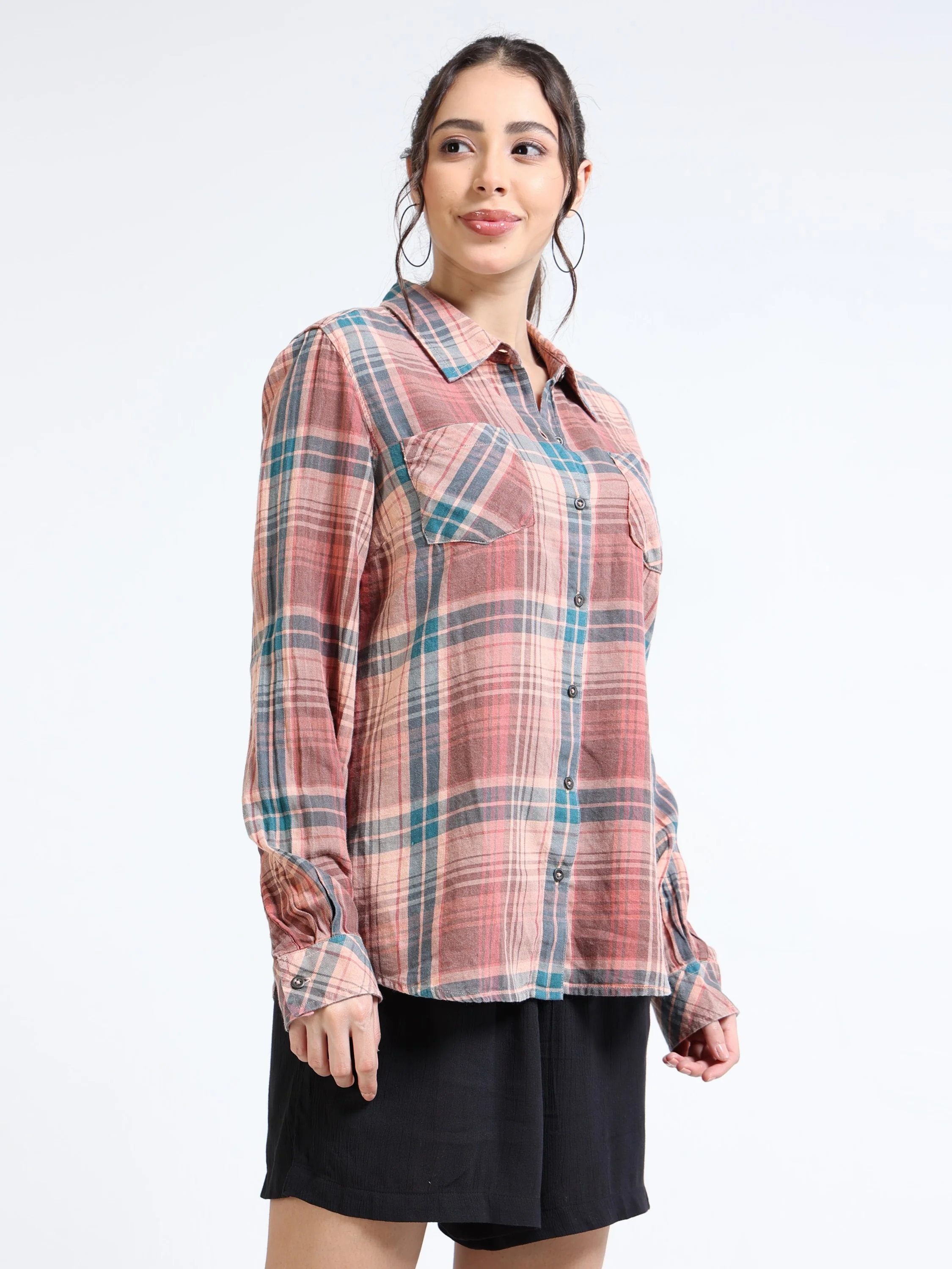 Women Multi Casual Check Shirt - Image 6