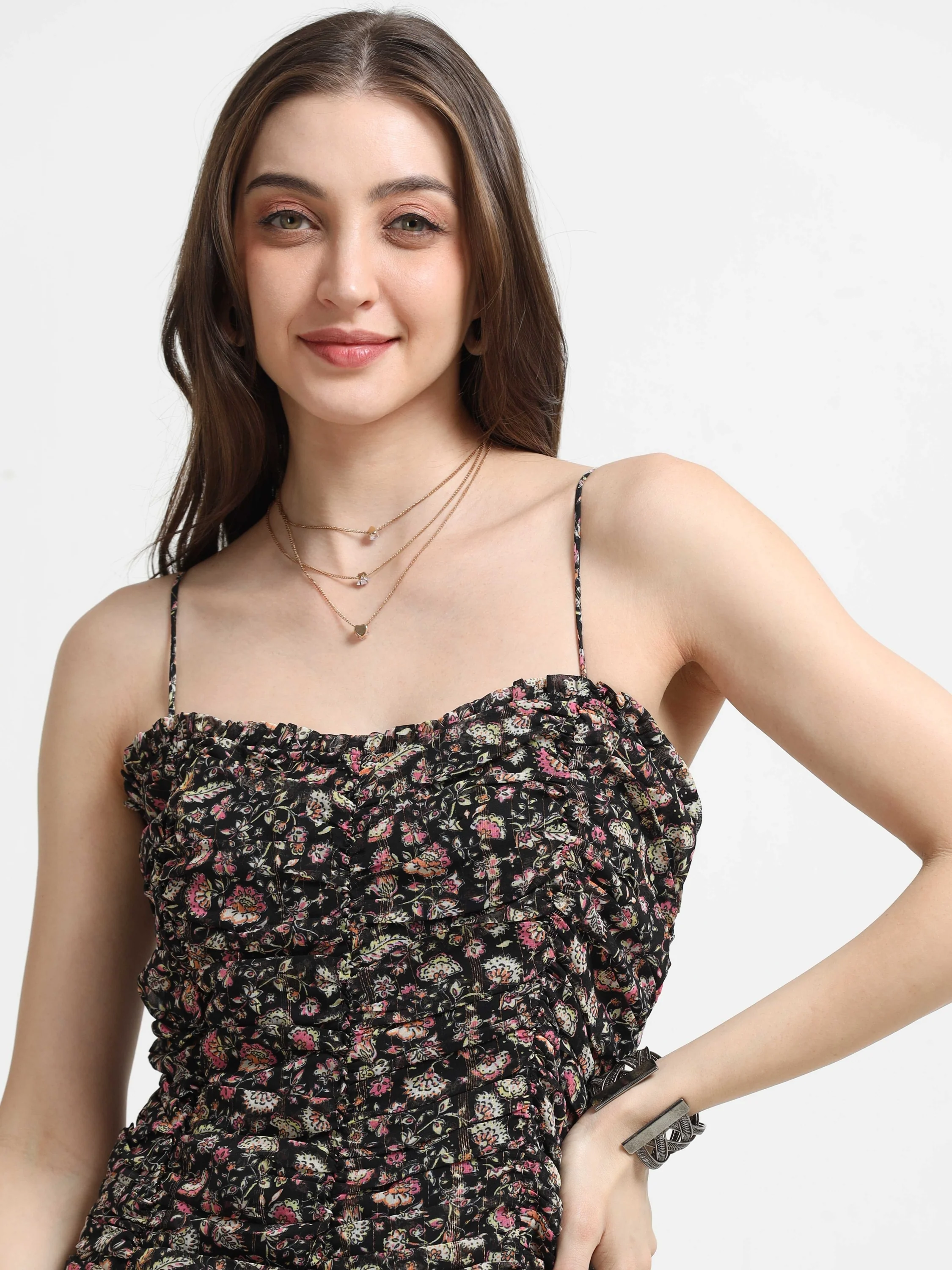 Women Multi Floral Printed Dress - Image 2