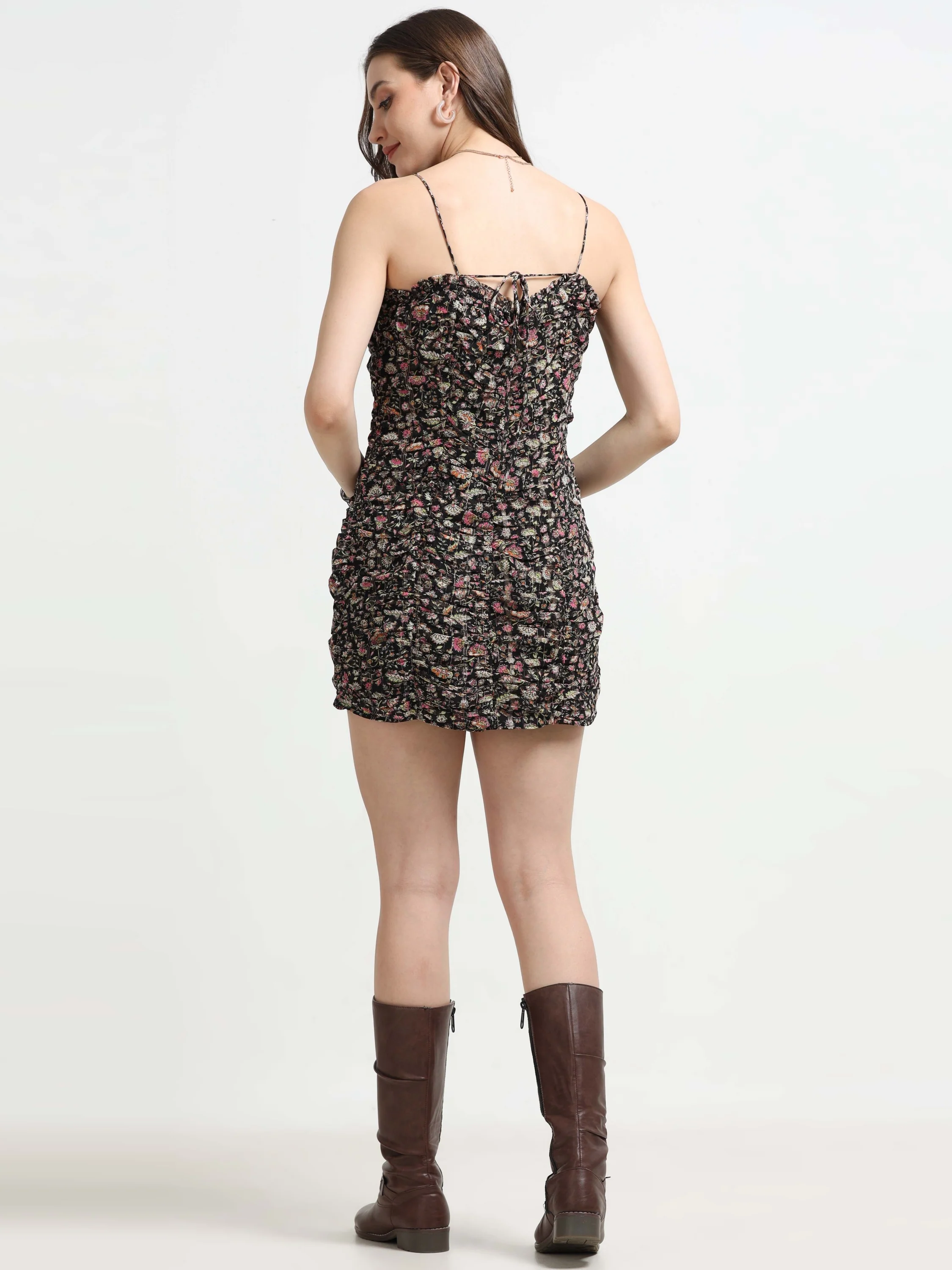 Women Multi Floral Printed Dress - Image 4