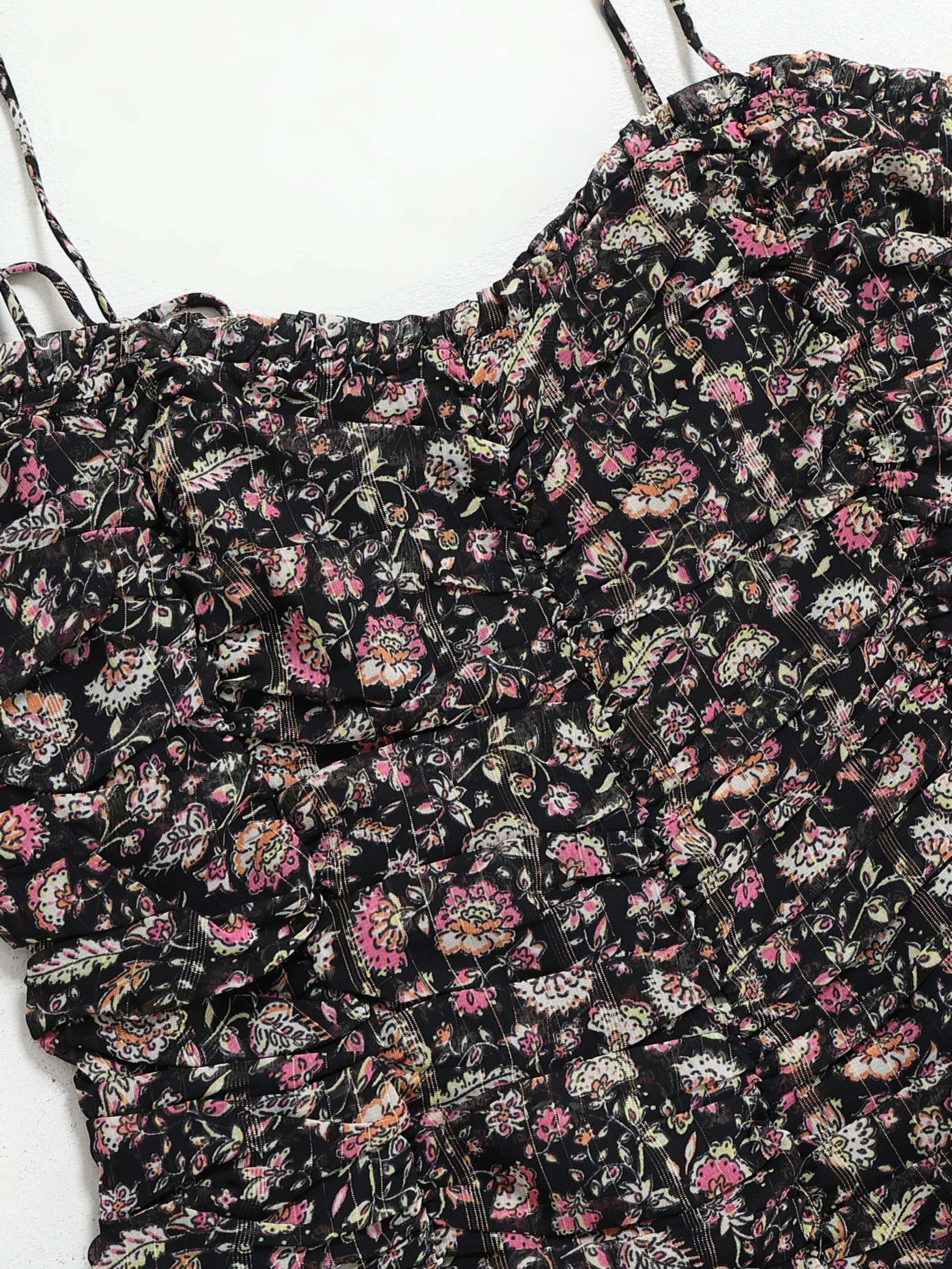 Women Multi Floral Printed Dress - Image 7