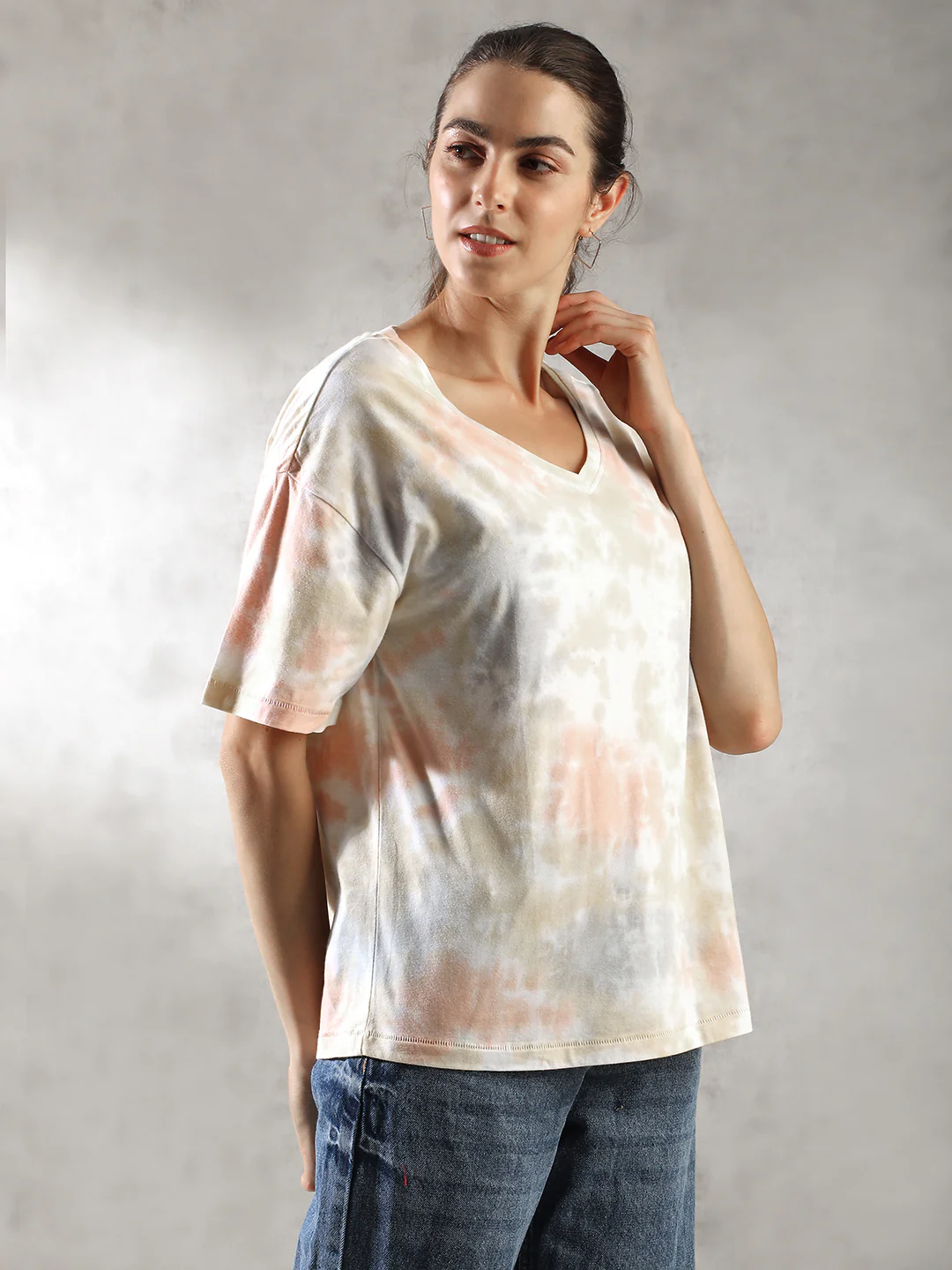 Women Pastel Tie-Dye Top - Image 4