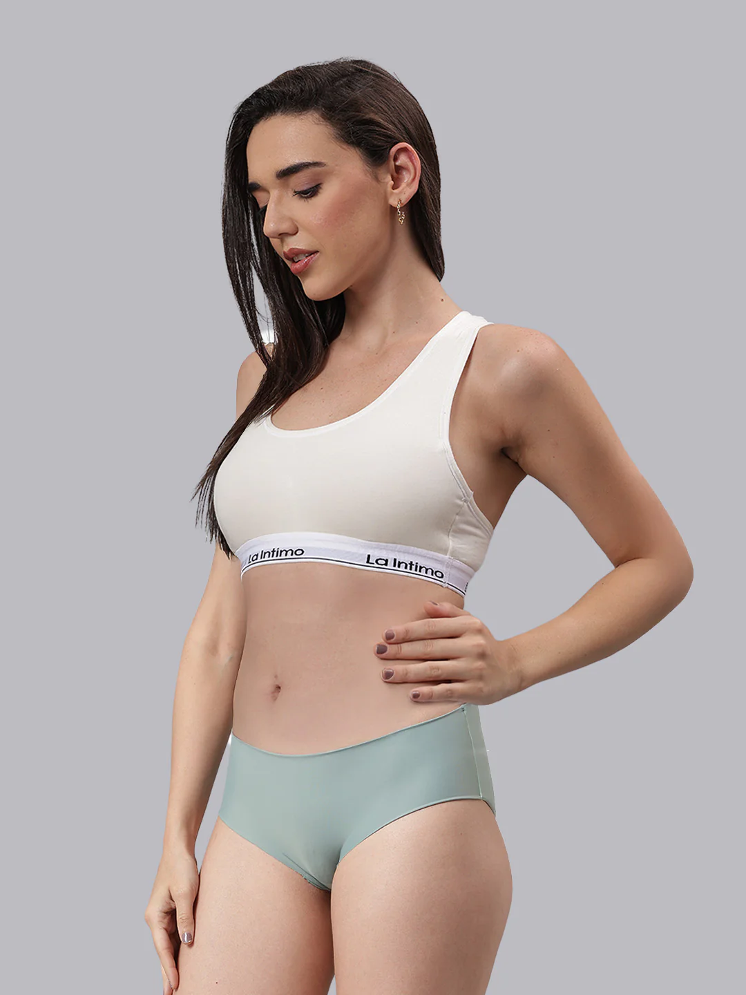 Women Satiny Soft T-Shirt Bra Combo Set - Image 3