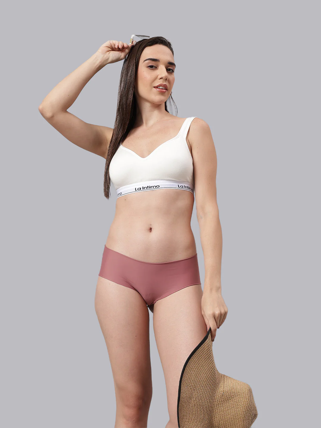 Women Satiny Soft T-Shirt Bra Combo Set - Image 5