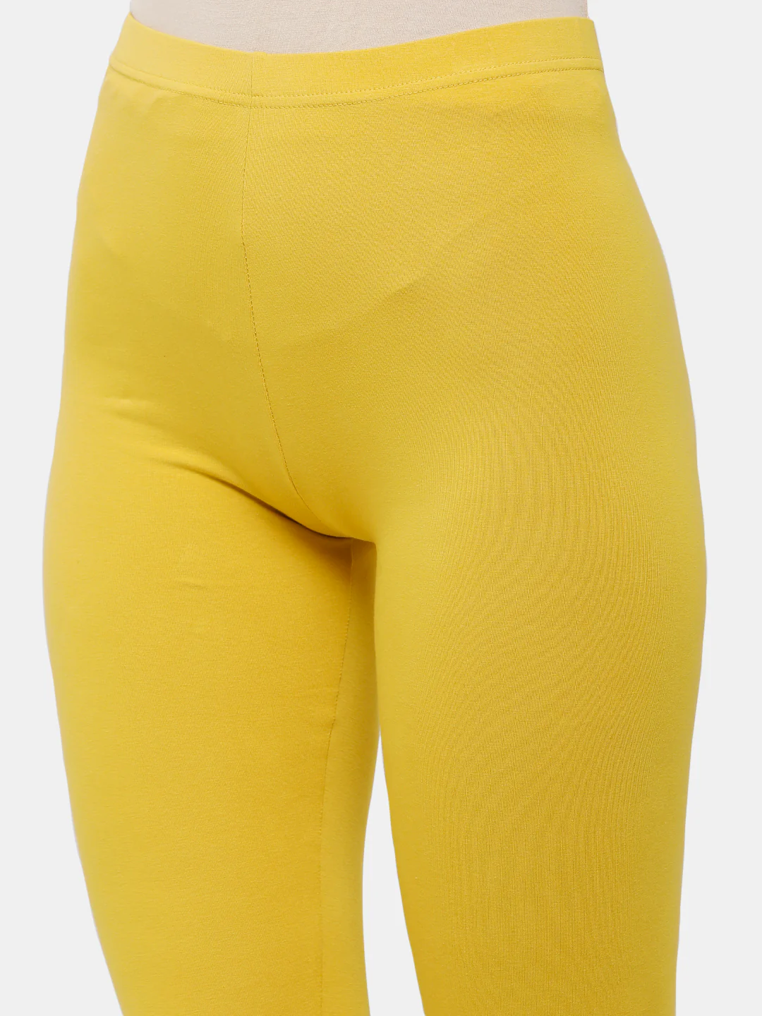 Women Mustard Casual Leggings - Image 5