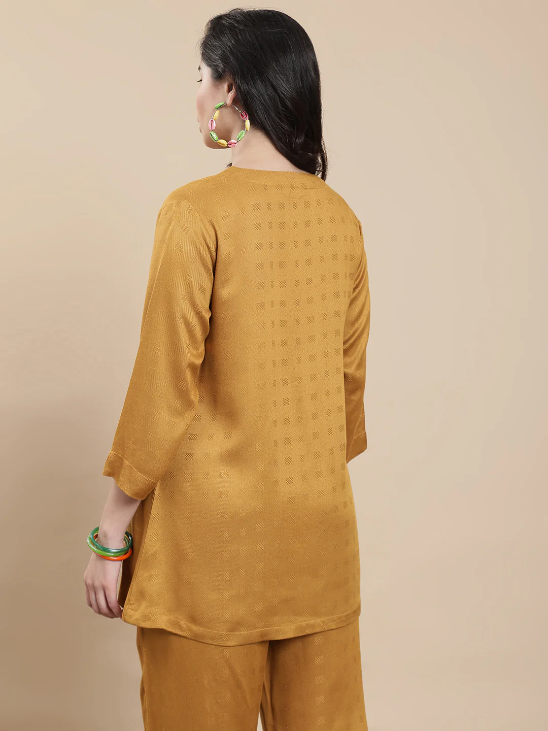 Women Mustard Casual Top - Image 2