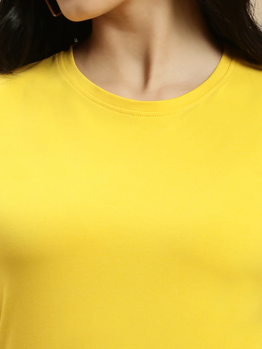 Women Mustard Half Sleeve Top - Image 4