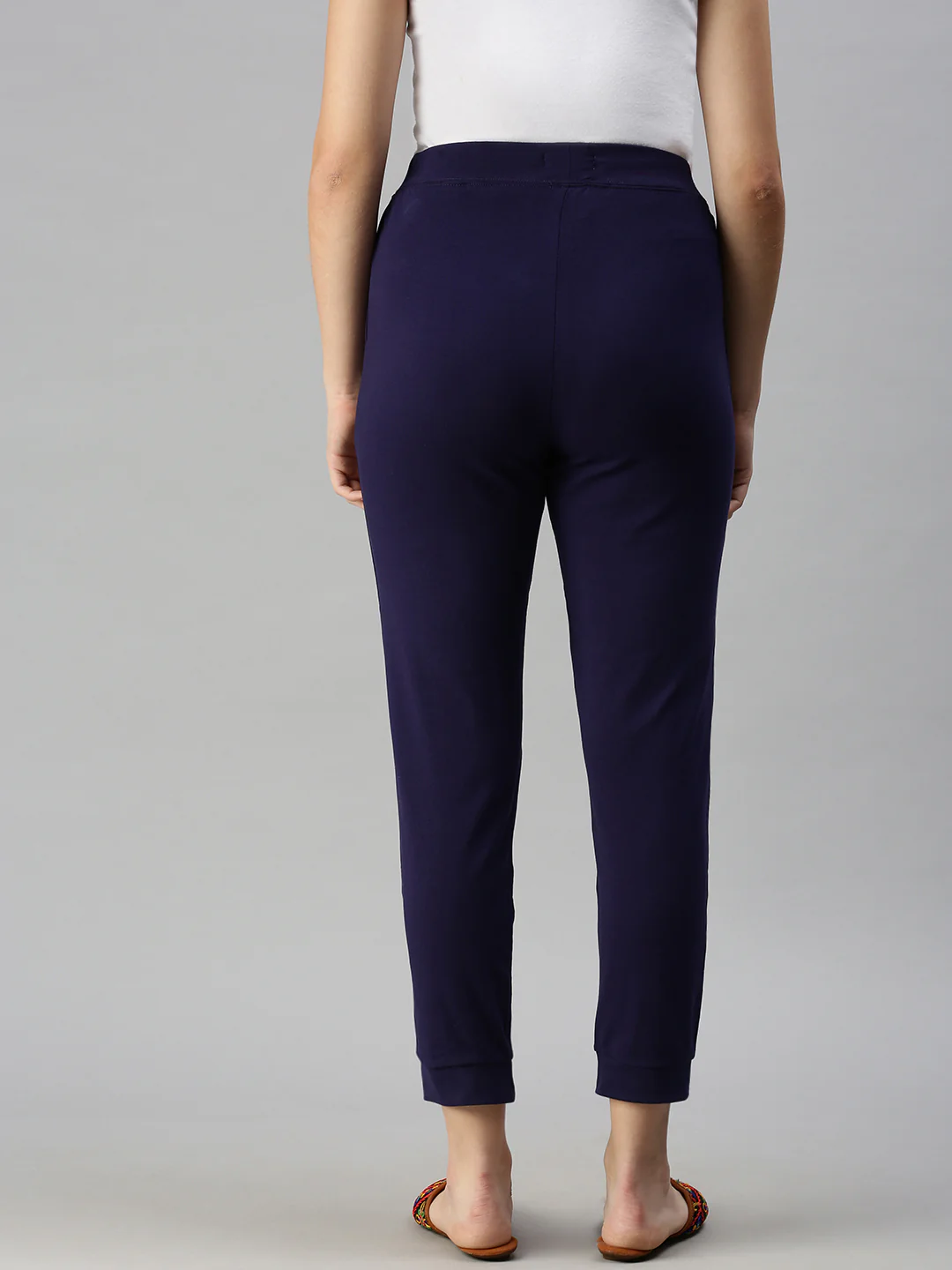 Women Navy Blue Athleisure Pants - Image 2