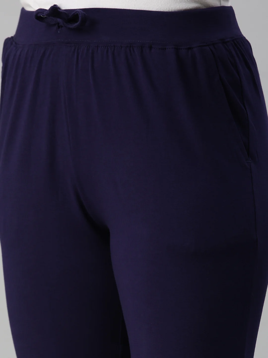 Women Navy Blue Athleisure Pants - Image 5