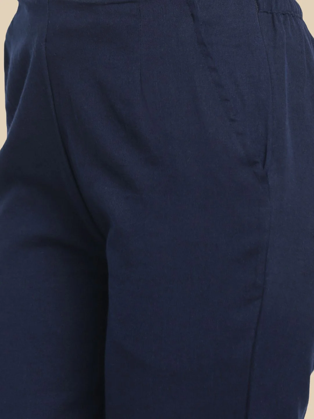Women Navy Blue Casual Pants - Image 5