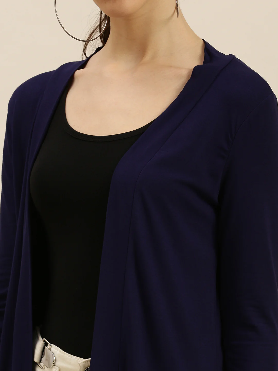 Women Navy Blue Casual Top - Image 5
