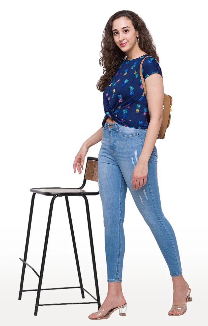 Women Pineapple Print Top - Image 3