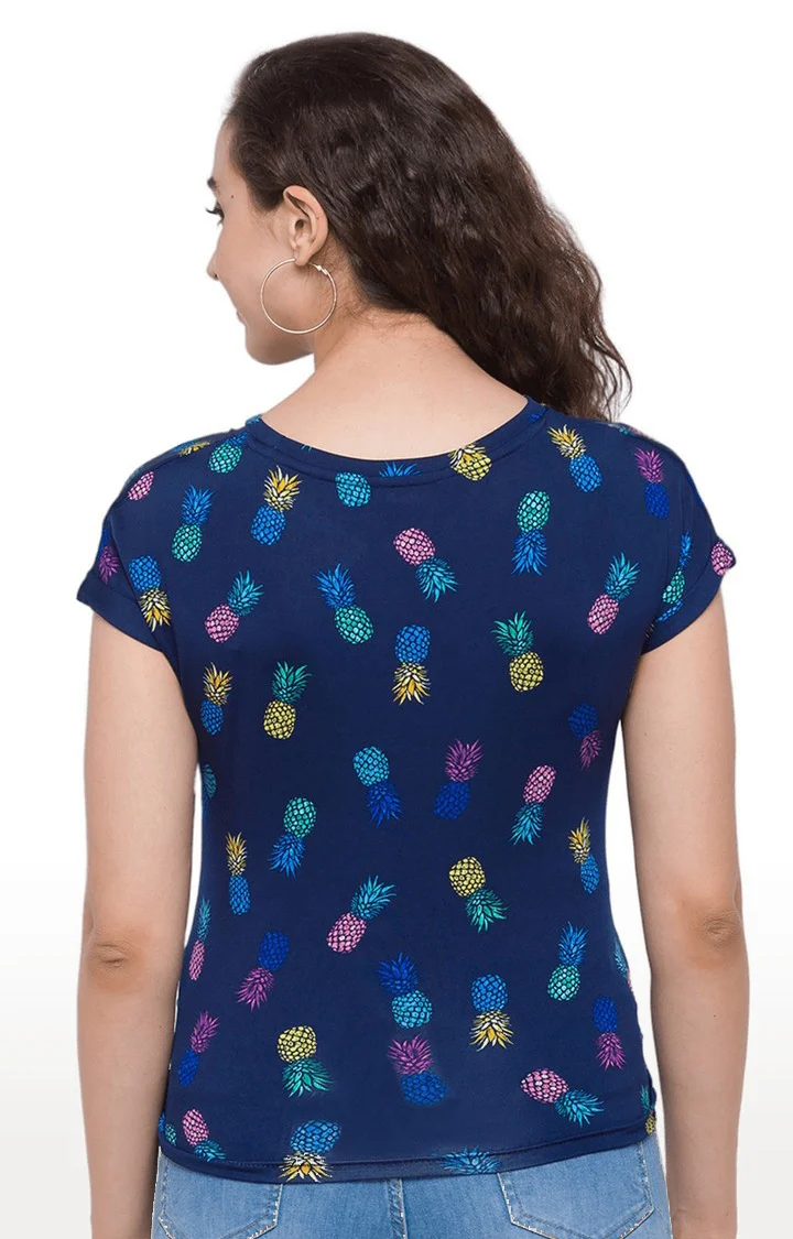 Women Pineapple Print Top - Image 5
