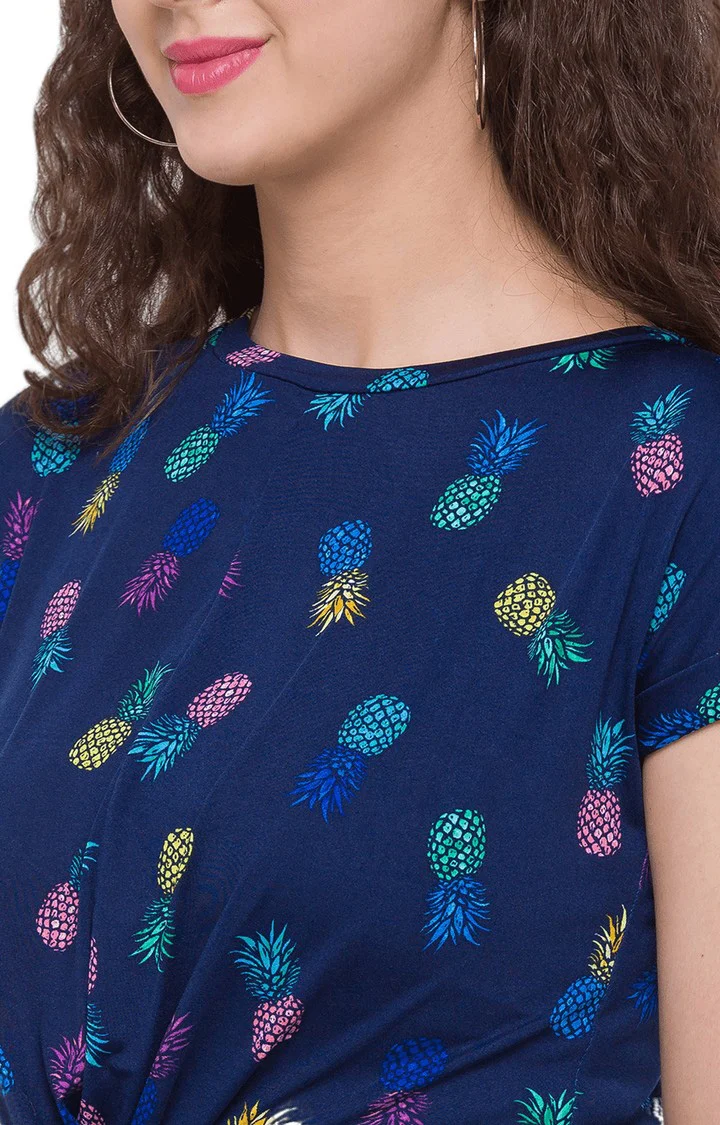 Women Pineapple Print Top - Image 6