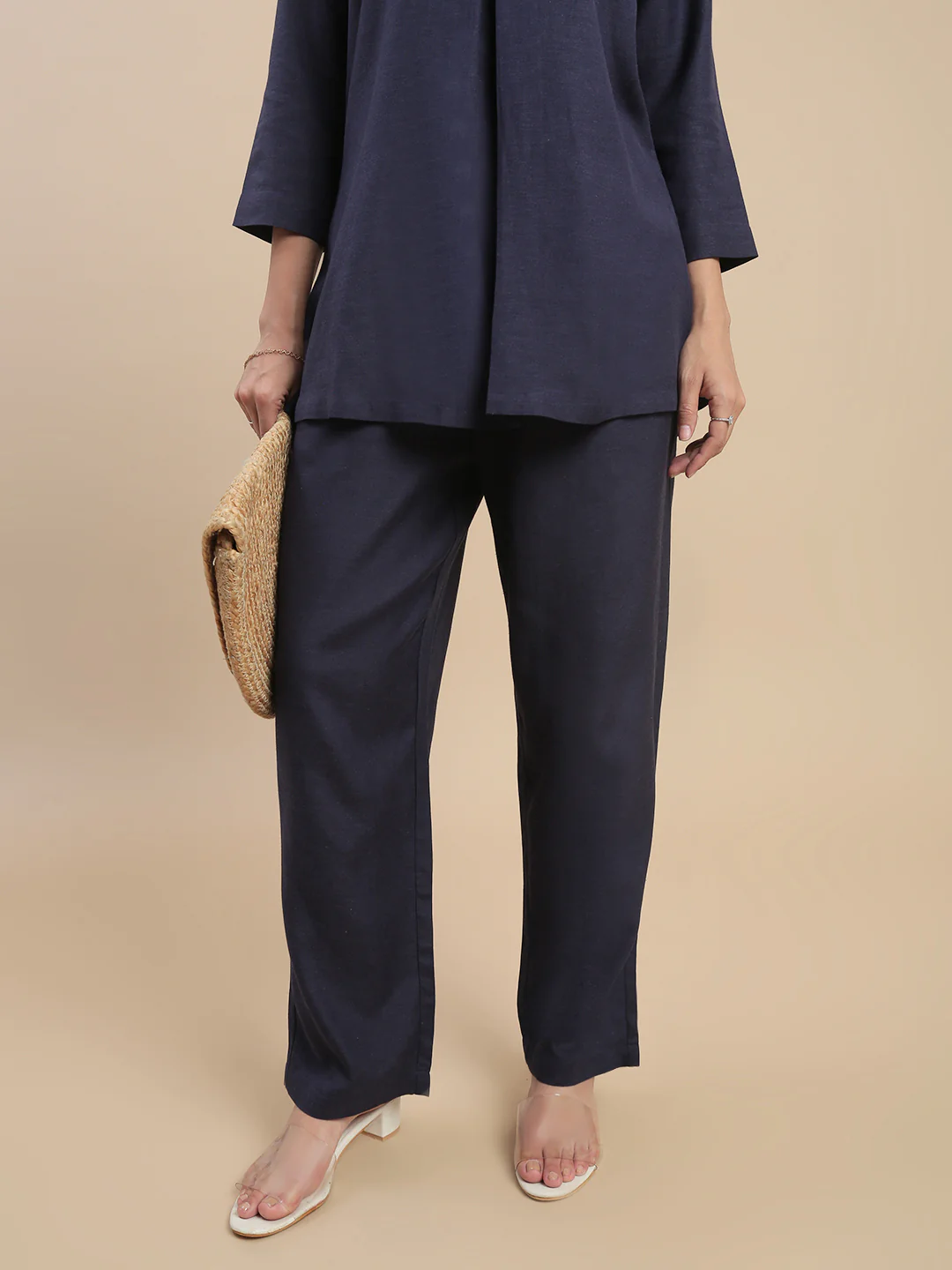 Women Navy  Casual Pants - Image 6