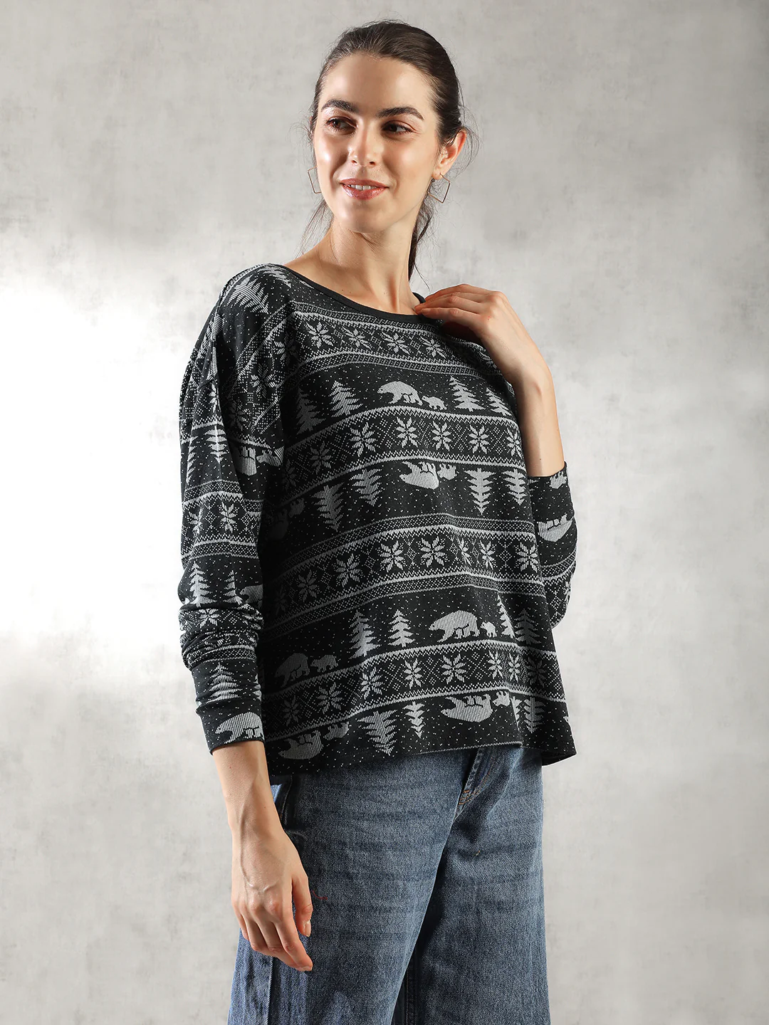 Women Christmas Theme Sweatshirt - Image 5