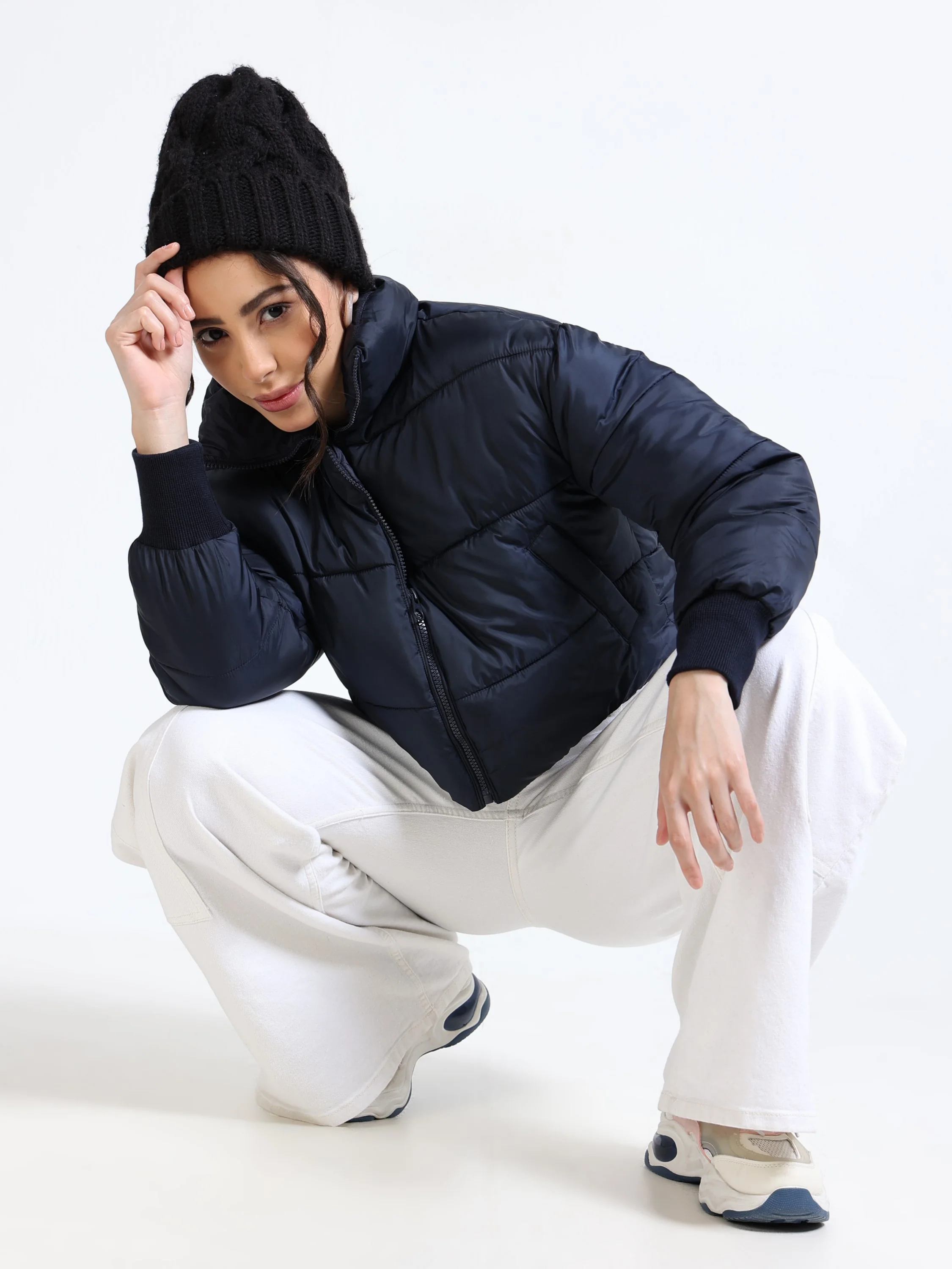Women Navy Light Weight Jacket - Image 3
