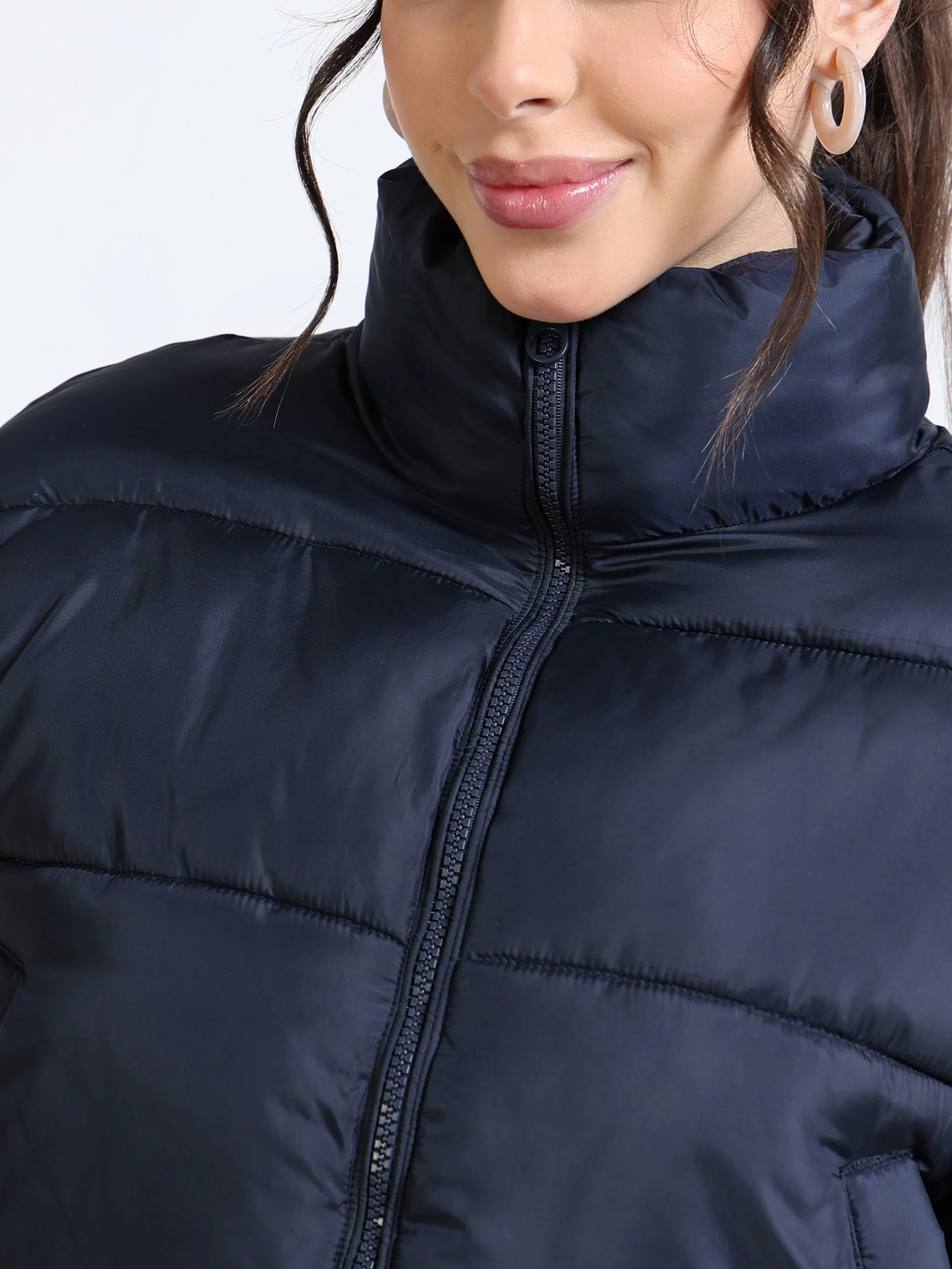 Women Navy Light Weight Jacket - Image 6