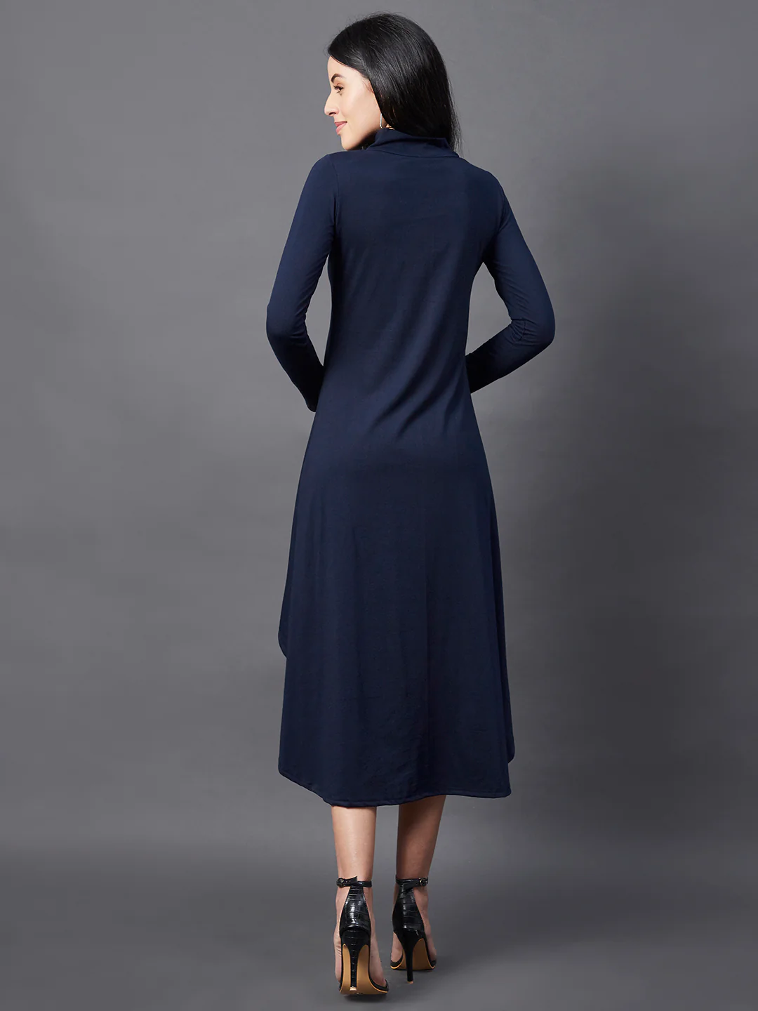 Women Navy Maxi Dress - Image 5