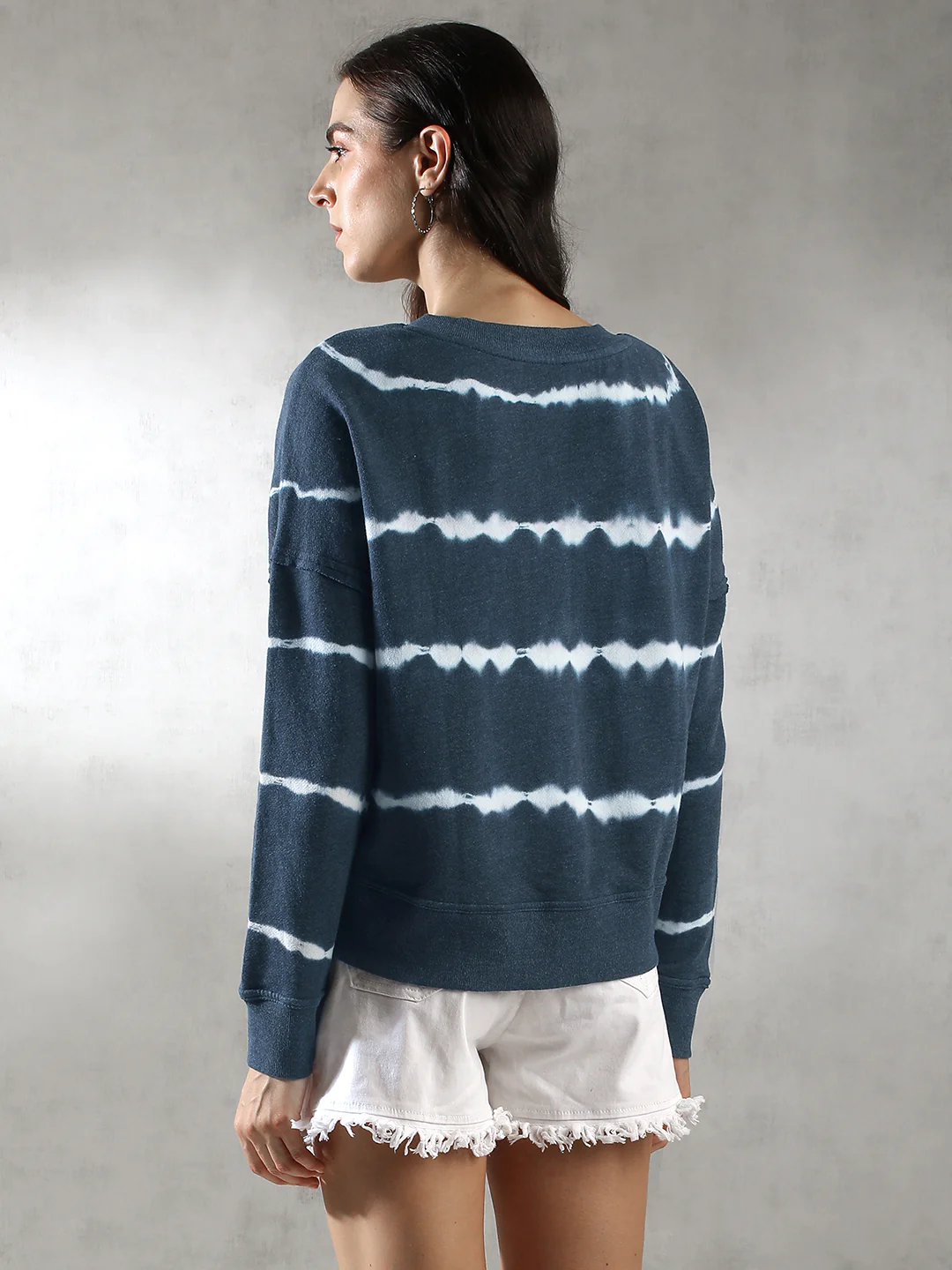 Women Oversize Drop Shoulder Sweatshirt - Image 3
