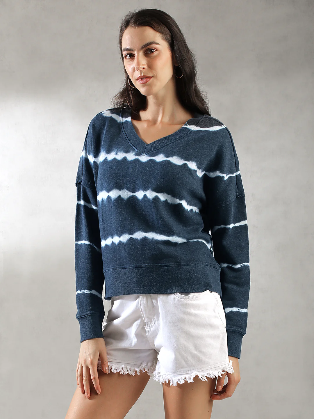 Women Oversize Drop Shoulder Sweatshirt - Image 4
