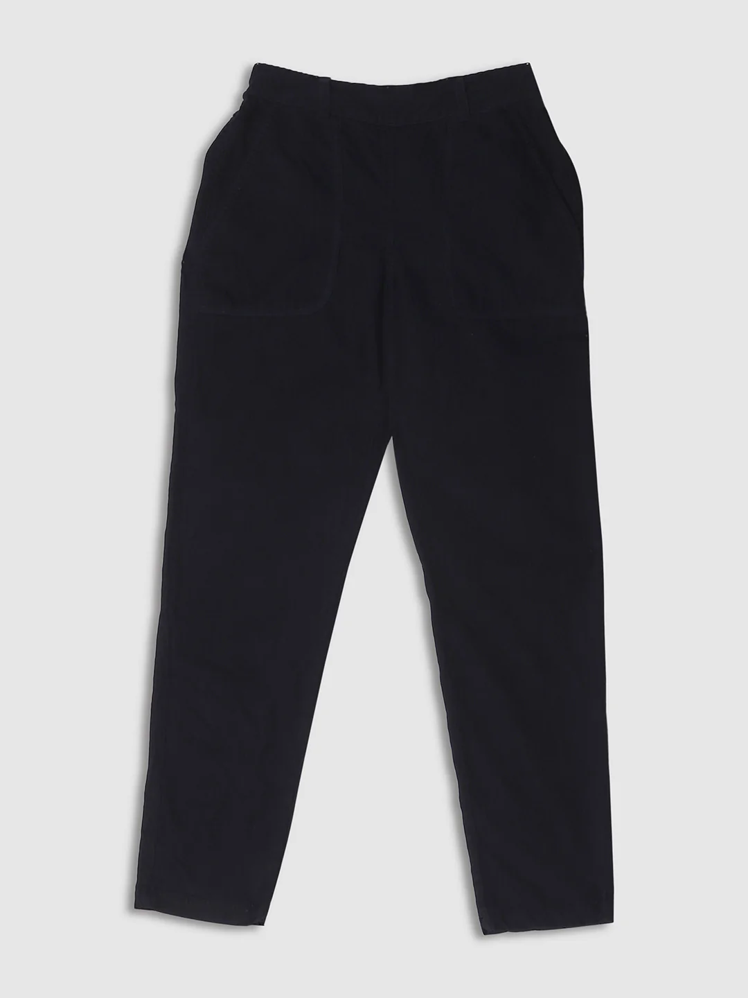 Women Navy Regular Fit Pant - Image 8