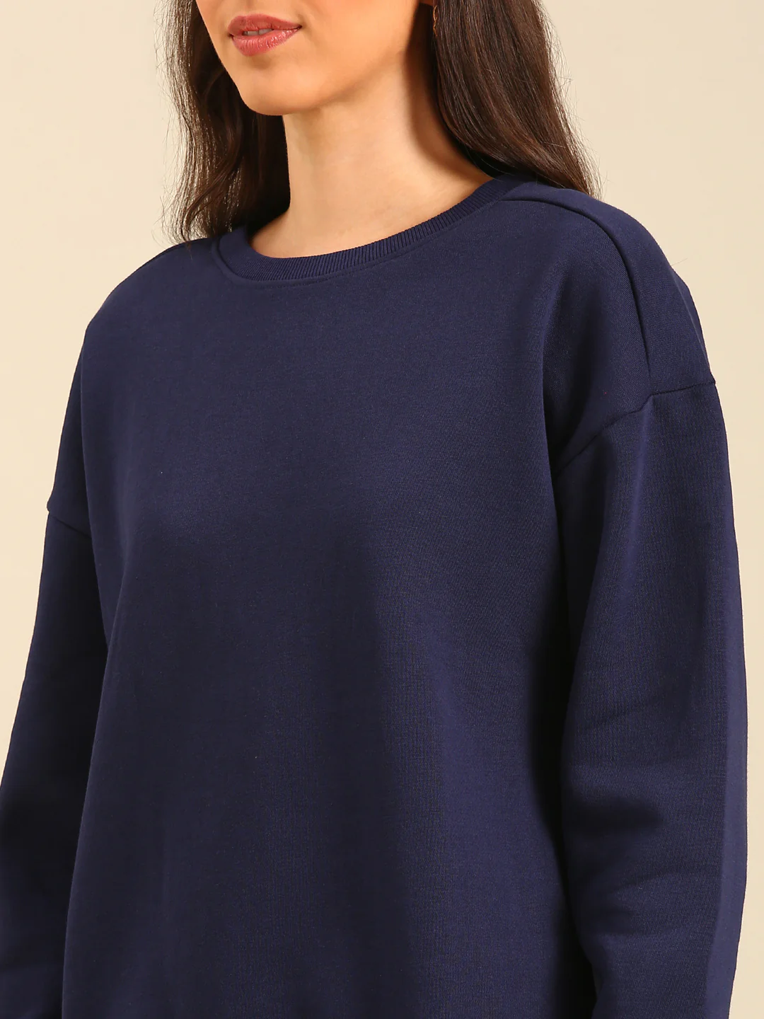 Women Navy Winter Sweatshirt - Image 4