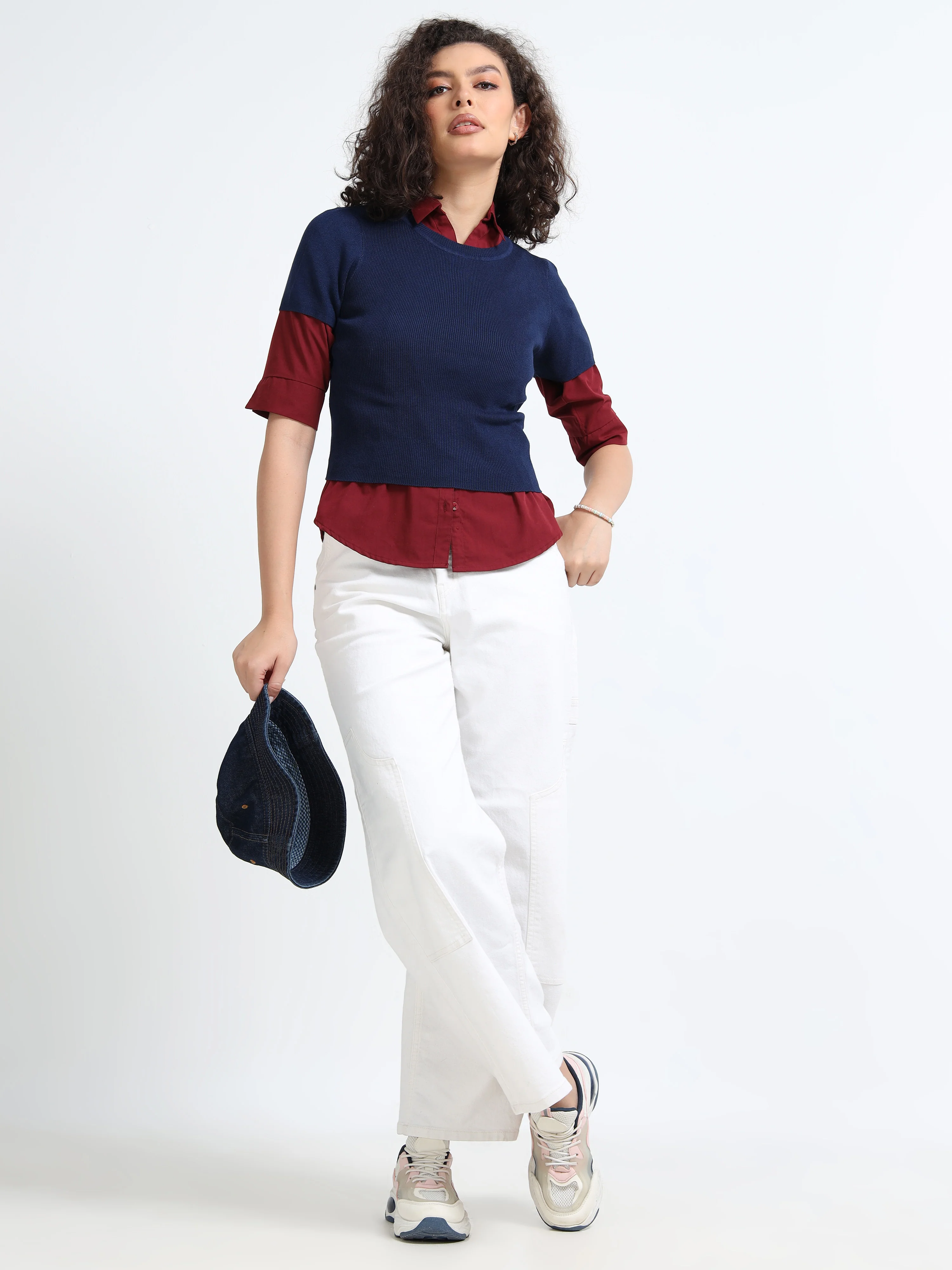 Women Navy Winter Top - Image 7