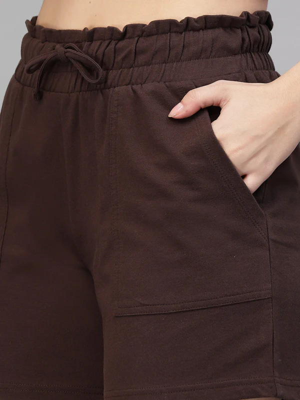 Women Brown Odor Free Shorts - Image 5