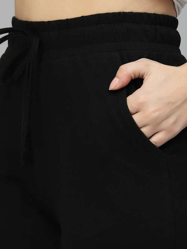 Women Black Odour Free Joggers - Image 3