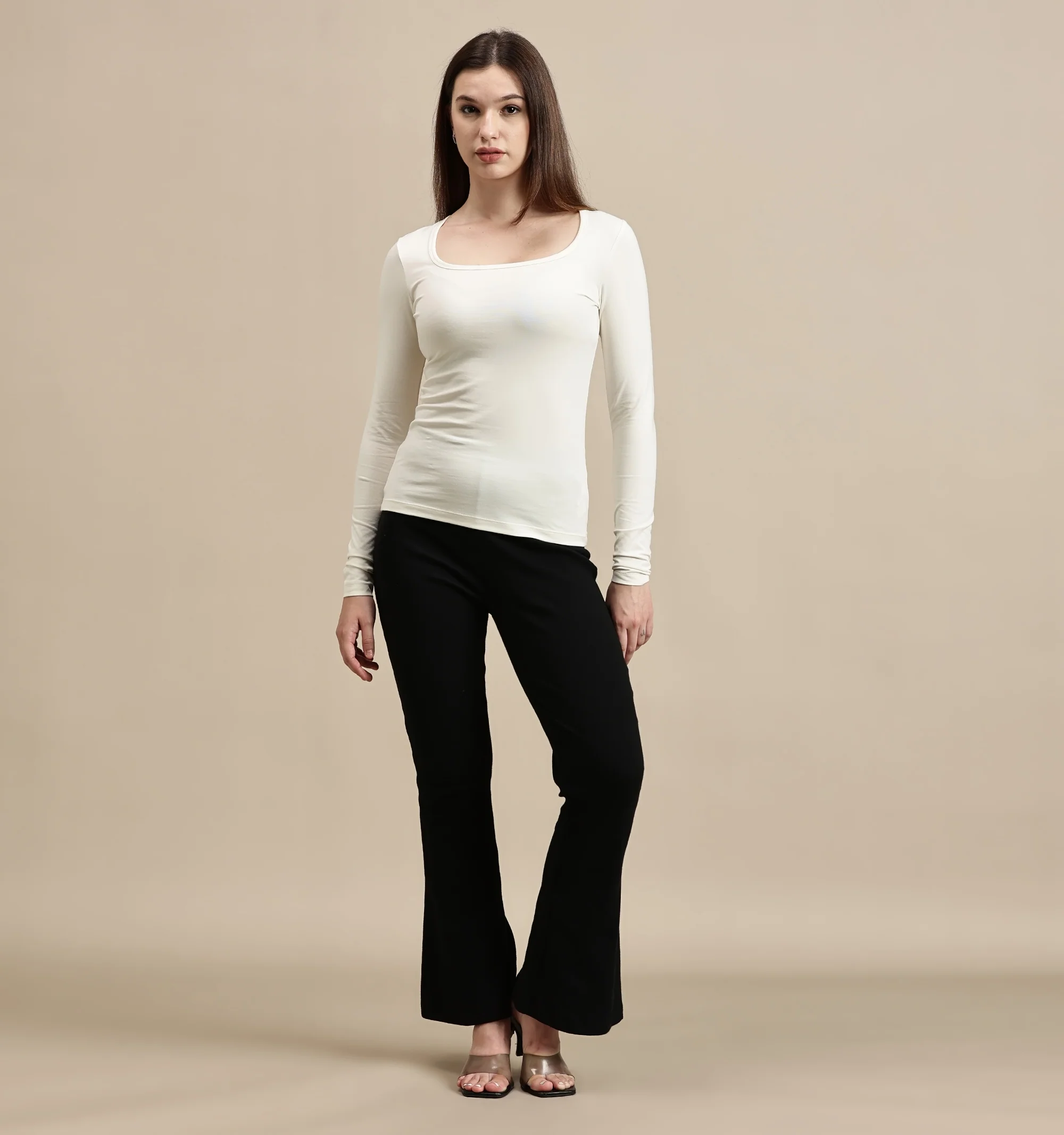 Women Off White Full Sleeve Top - Image 6