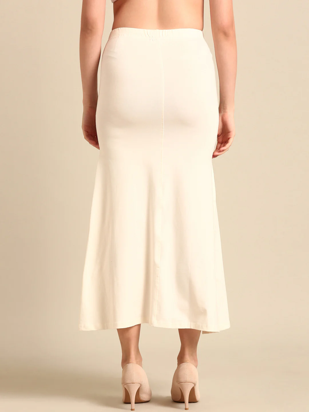 Women Off White Saree Shapewear - Image 2