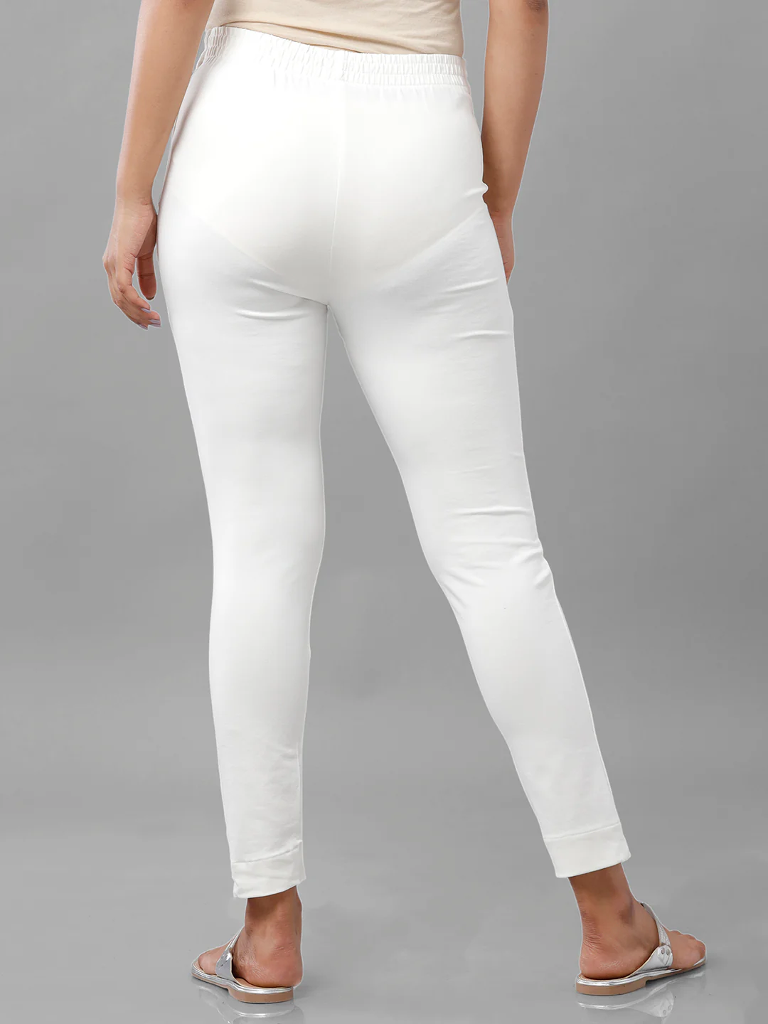 Women Offwhite Casual Pants - Image 3
