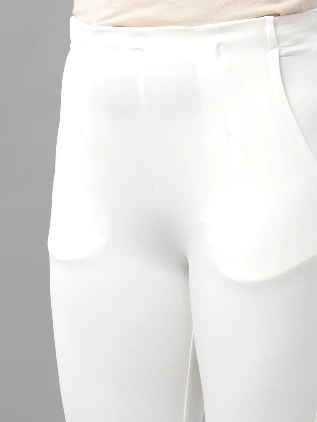 Women Offwhite Casual Pants - Image 5