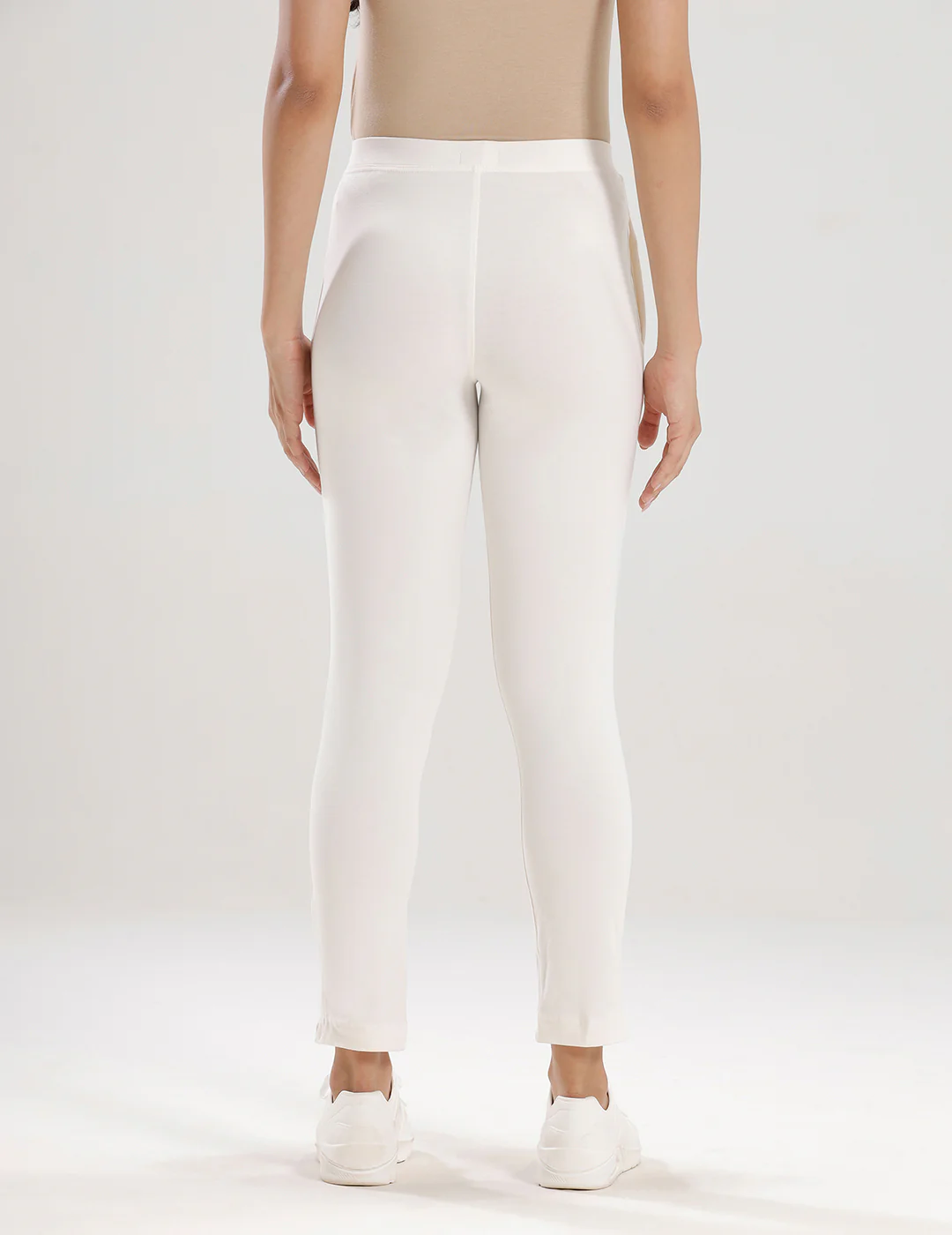 Women Off White Casual Pants - Image 4